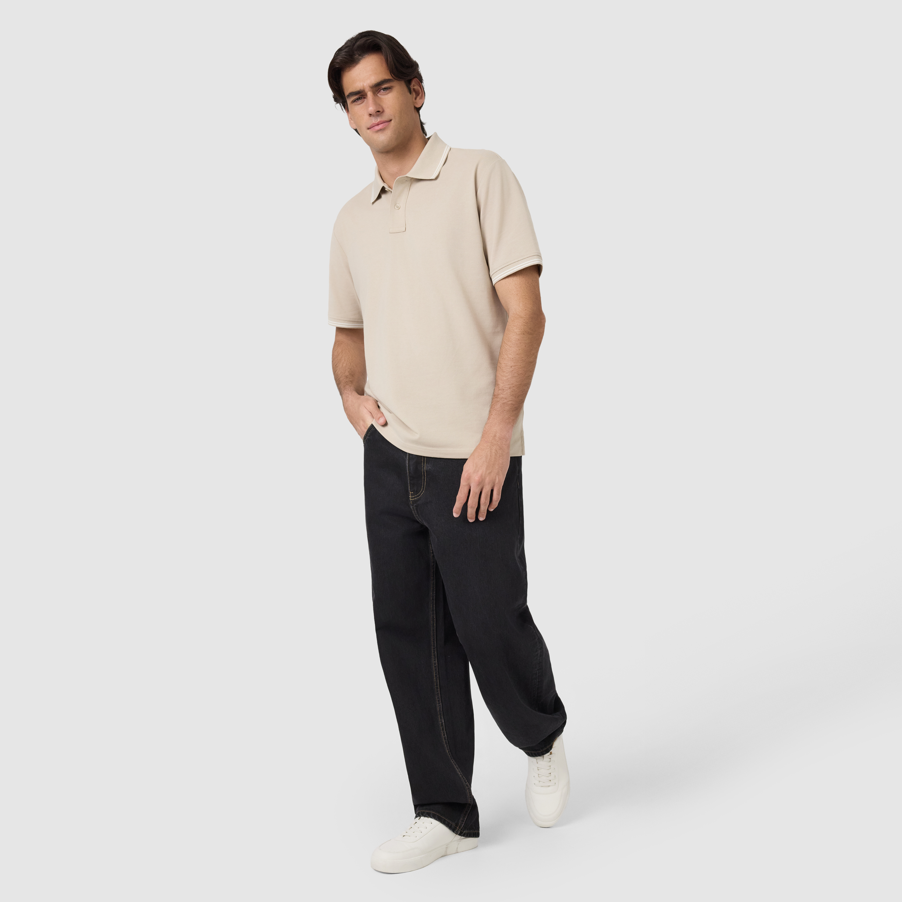 Stone Hogan Cotton Blend Polo Shirt