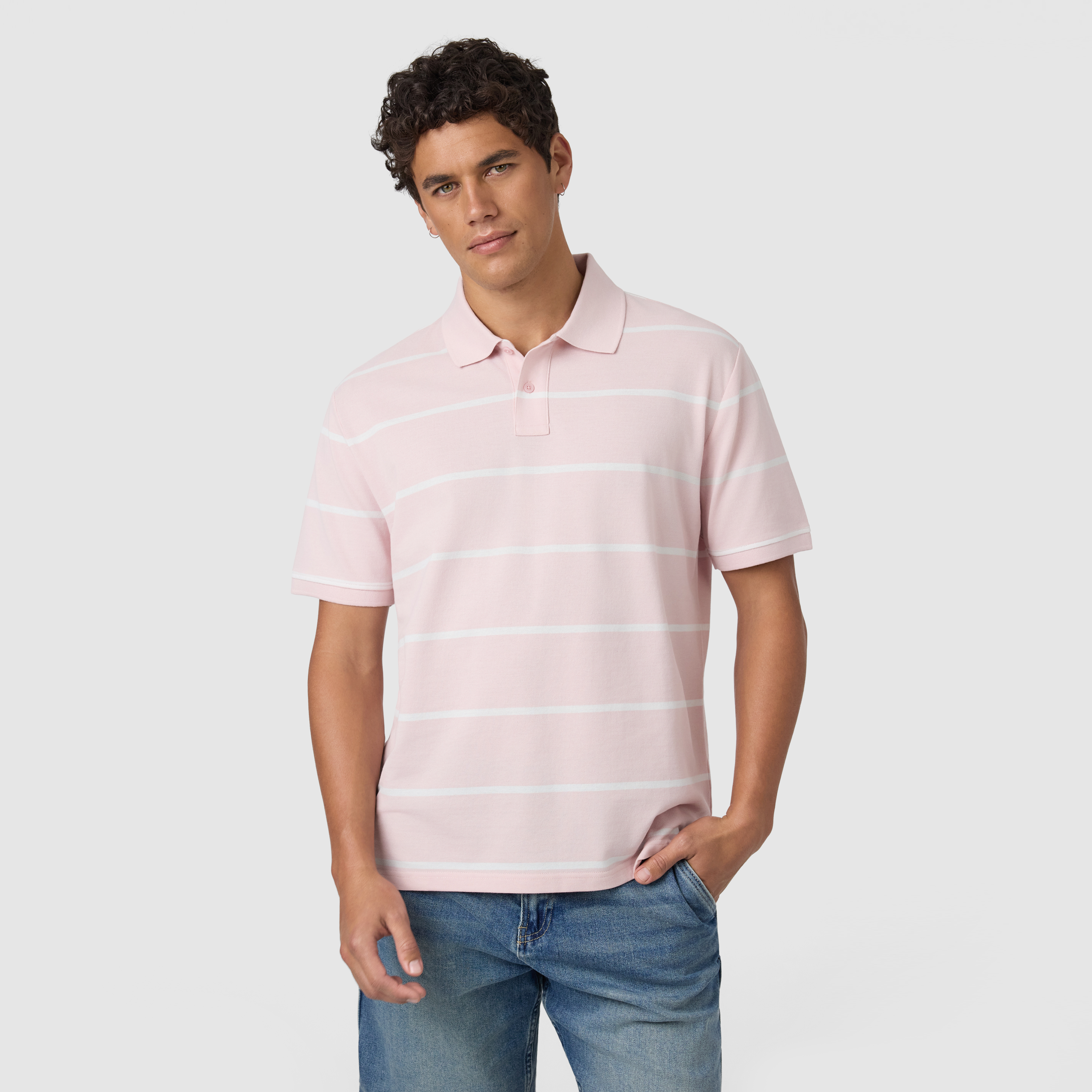 Chandler Relaxed Stripe Polo Shirt