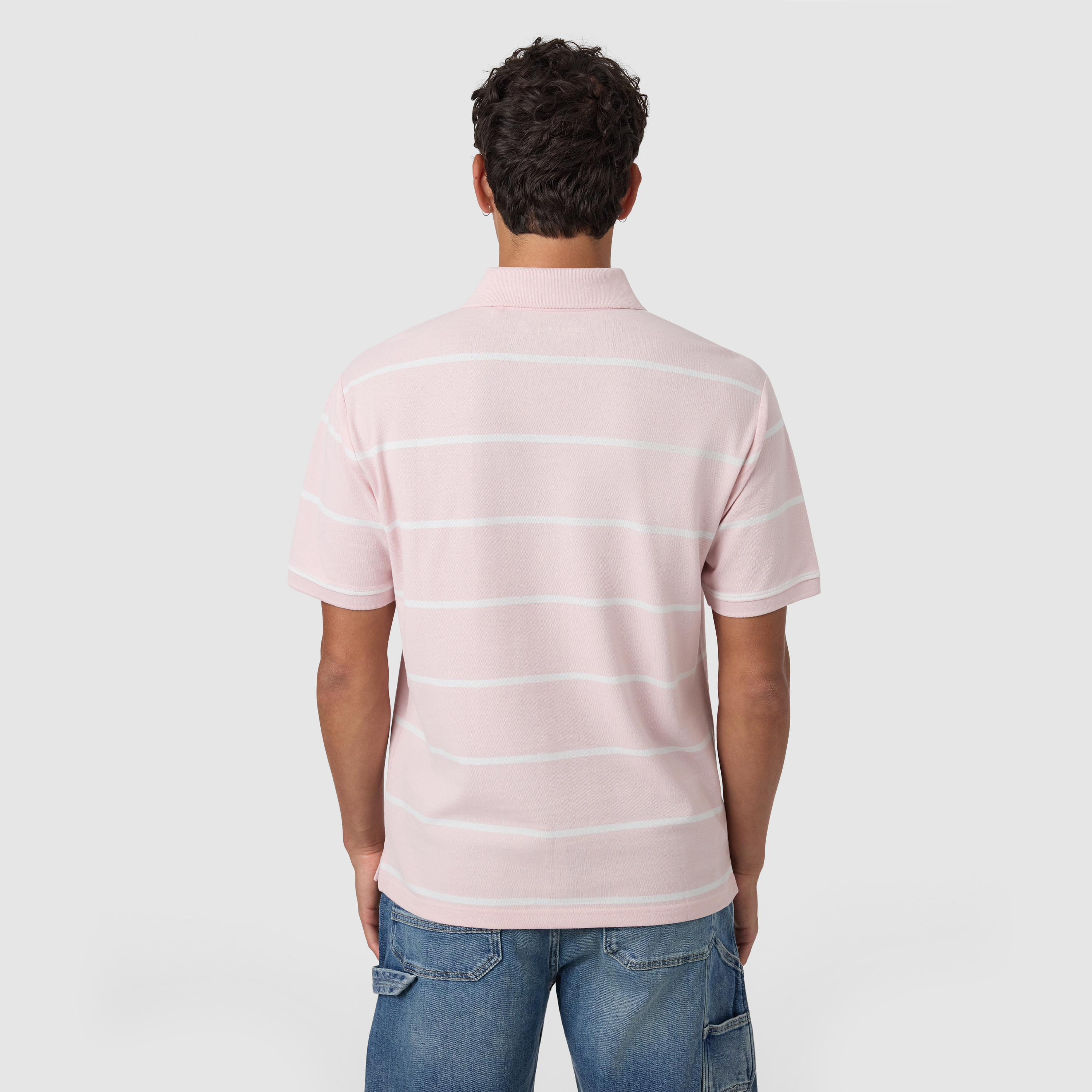 Pink Chandler Relaxed Stripe Polo Shirt