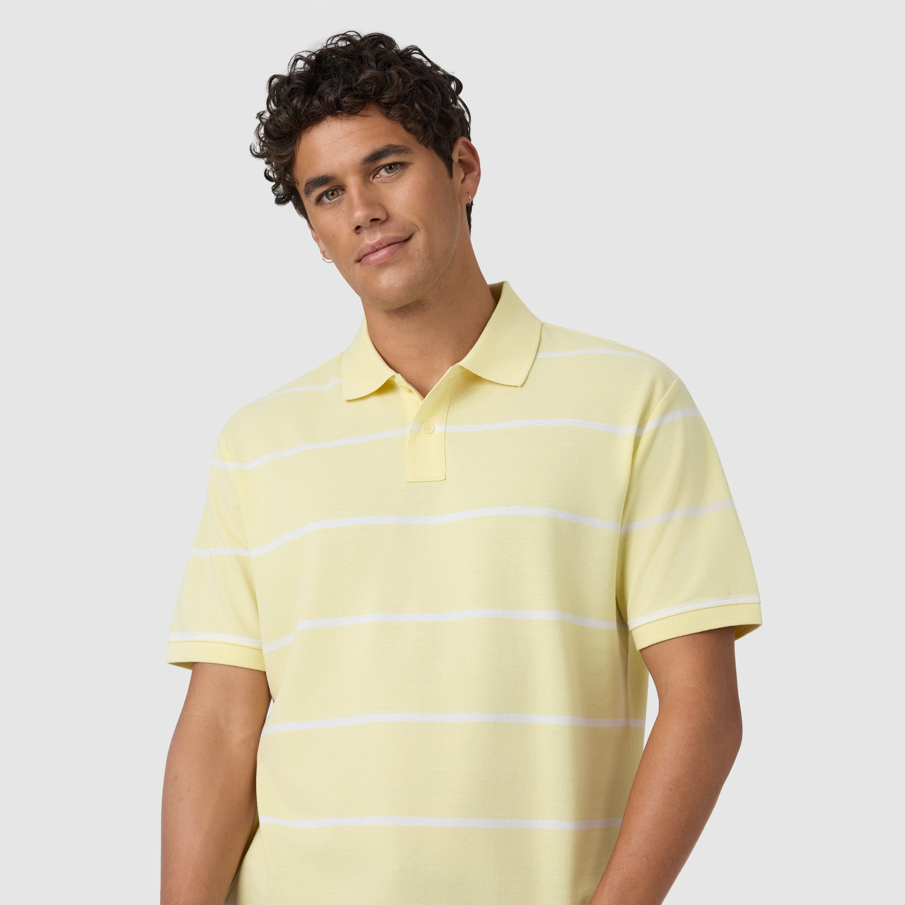 Yellow Chandler Relaxed Stripe Polo Shirt