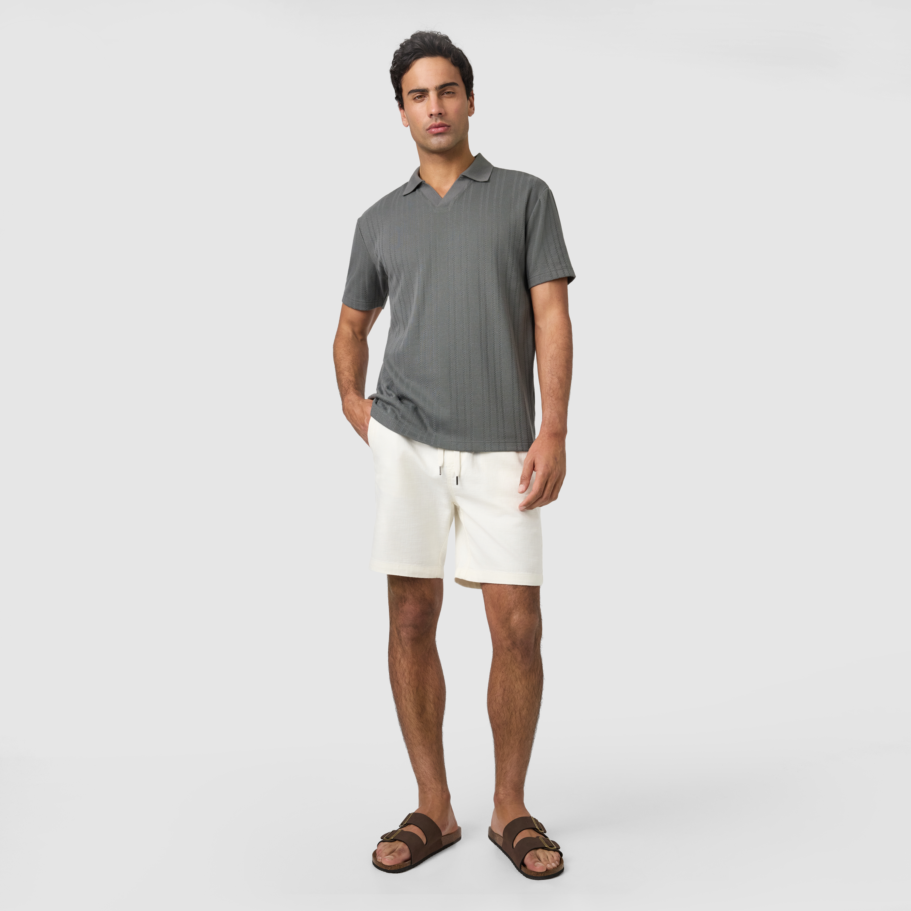 Off White Kai Textured Volley Short