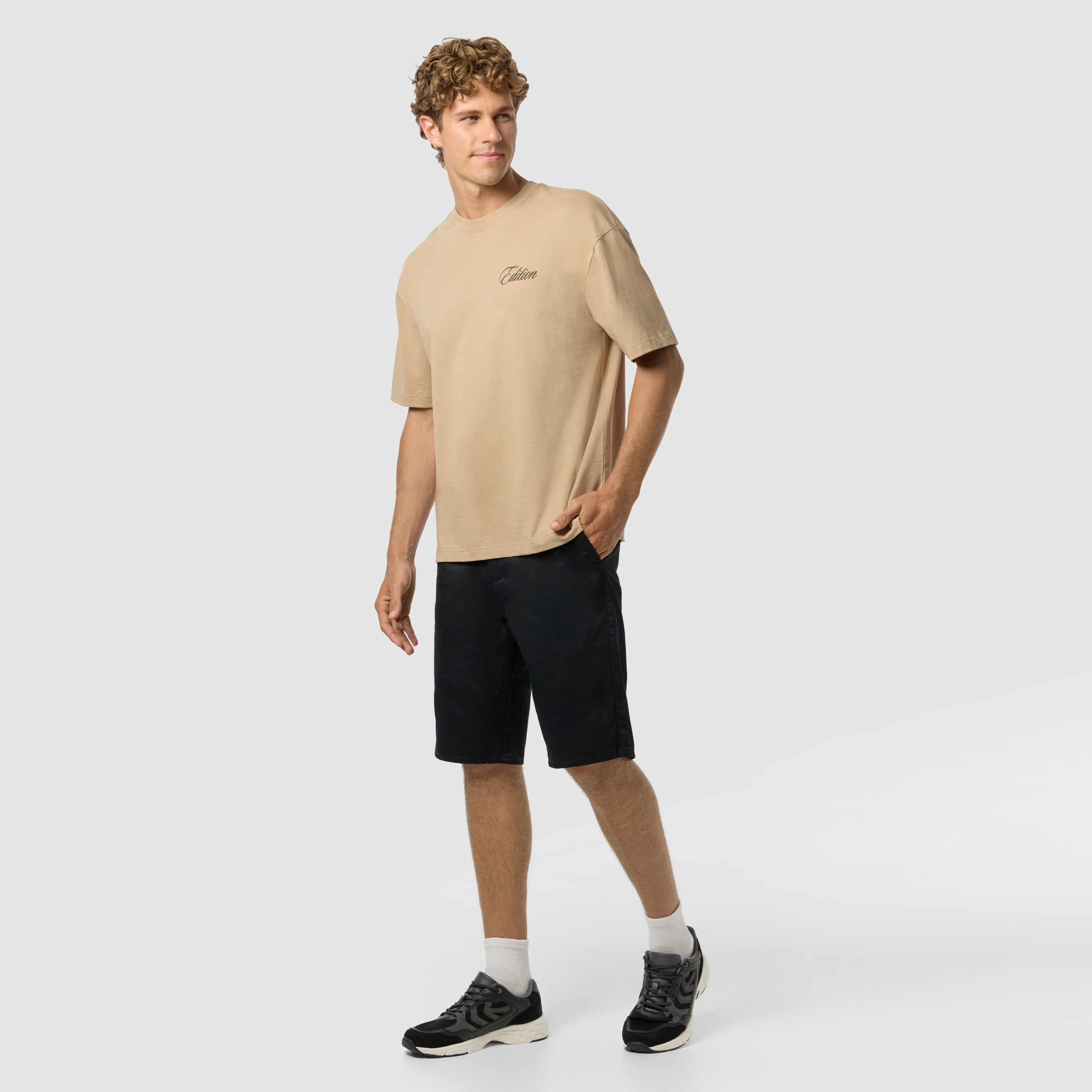 Black Dixon Relaxed Chino Short