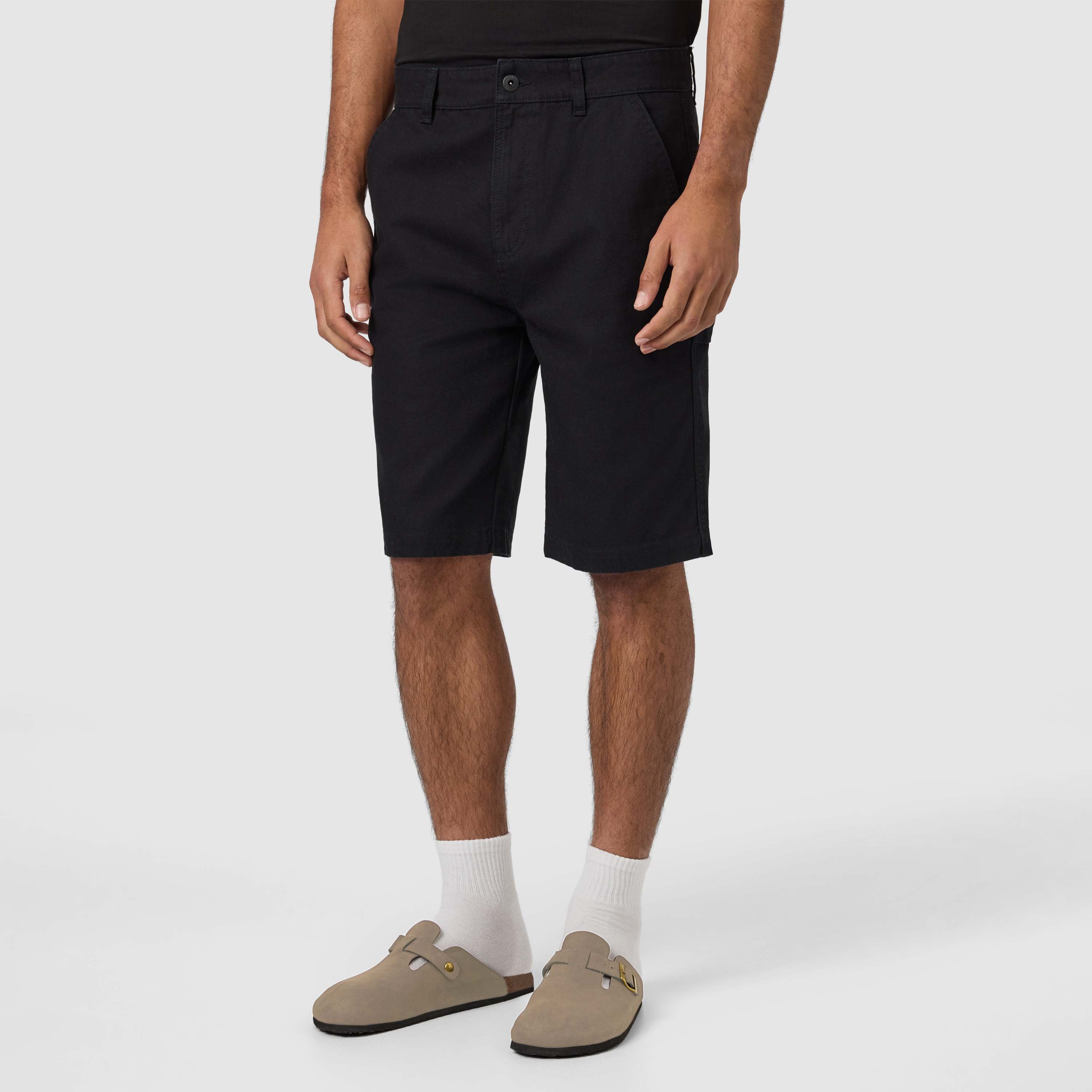 Black Nate Relaxed Carpenter Short