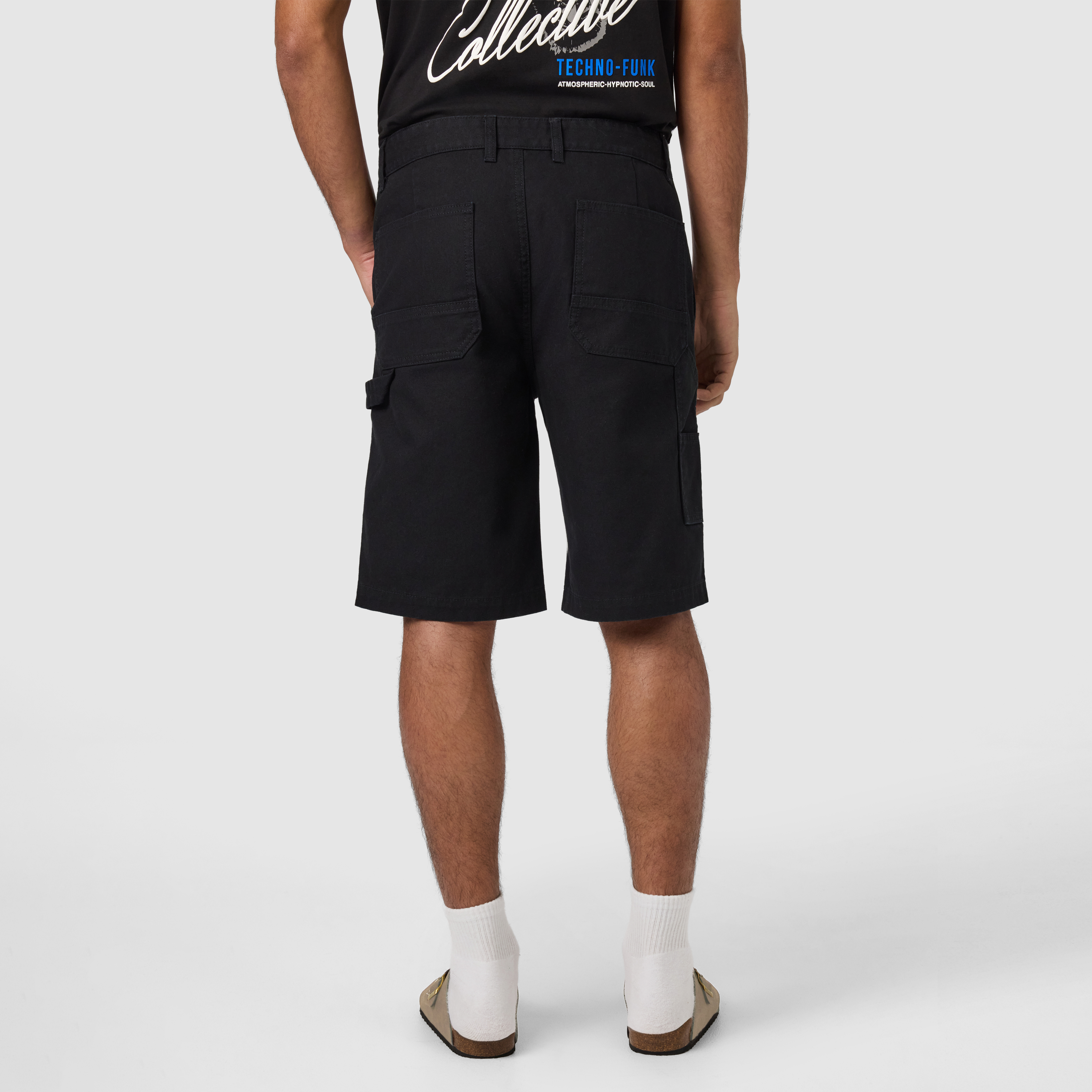 Black Nate Relaxed Carpenter Short