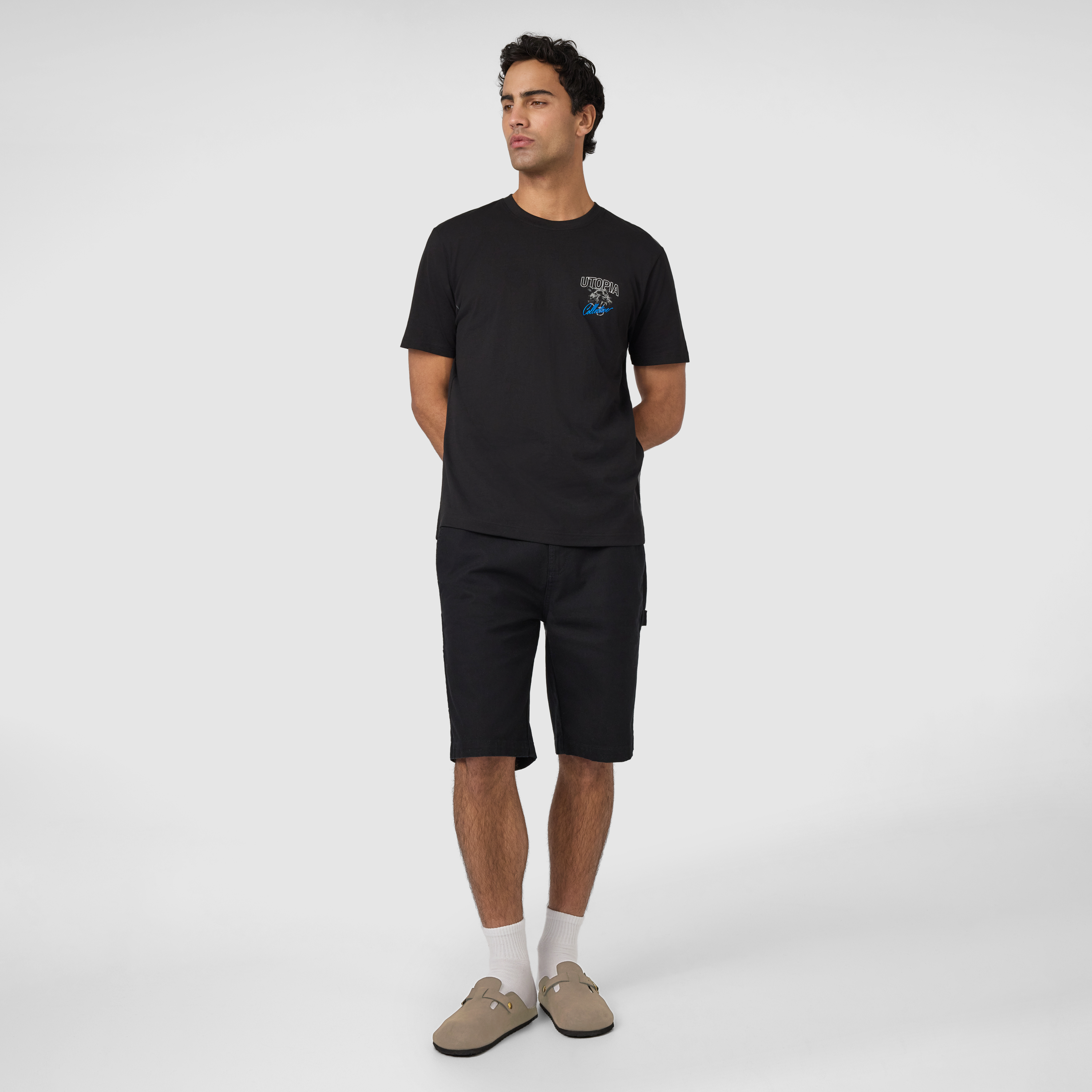 Black Nate Relaxed Carpenter Short