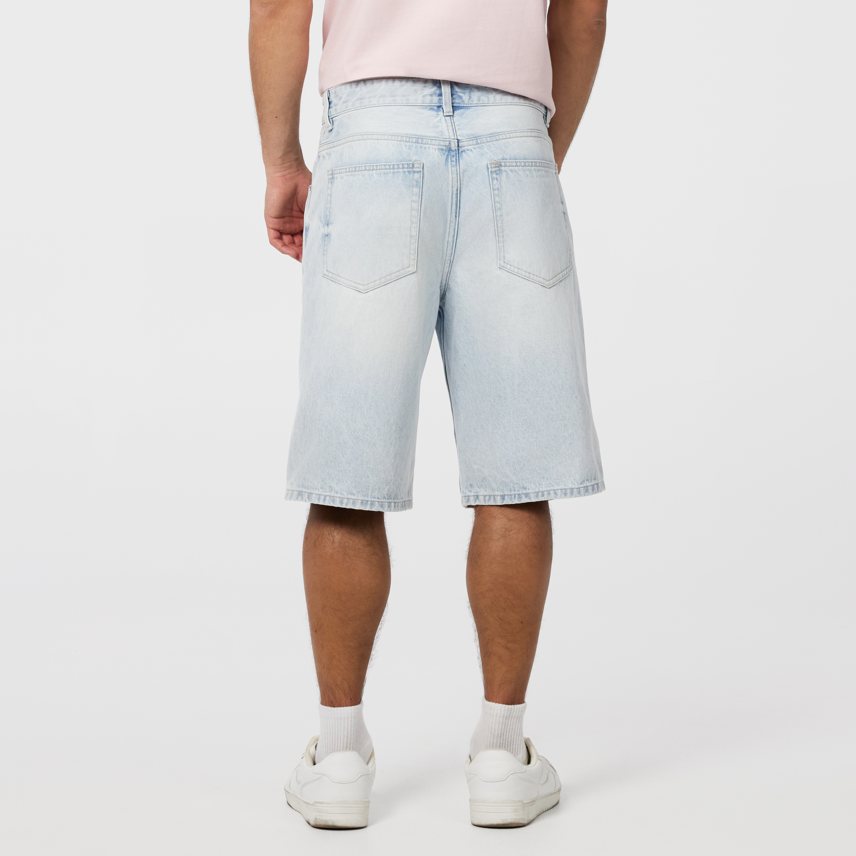 Light Blue Ezra Relaxed Denim Short
