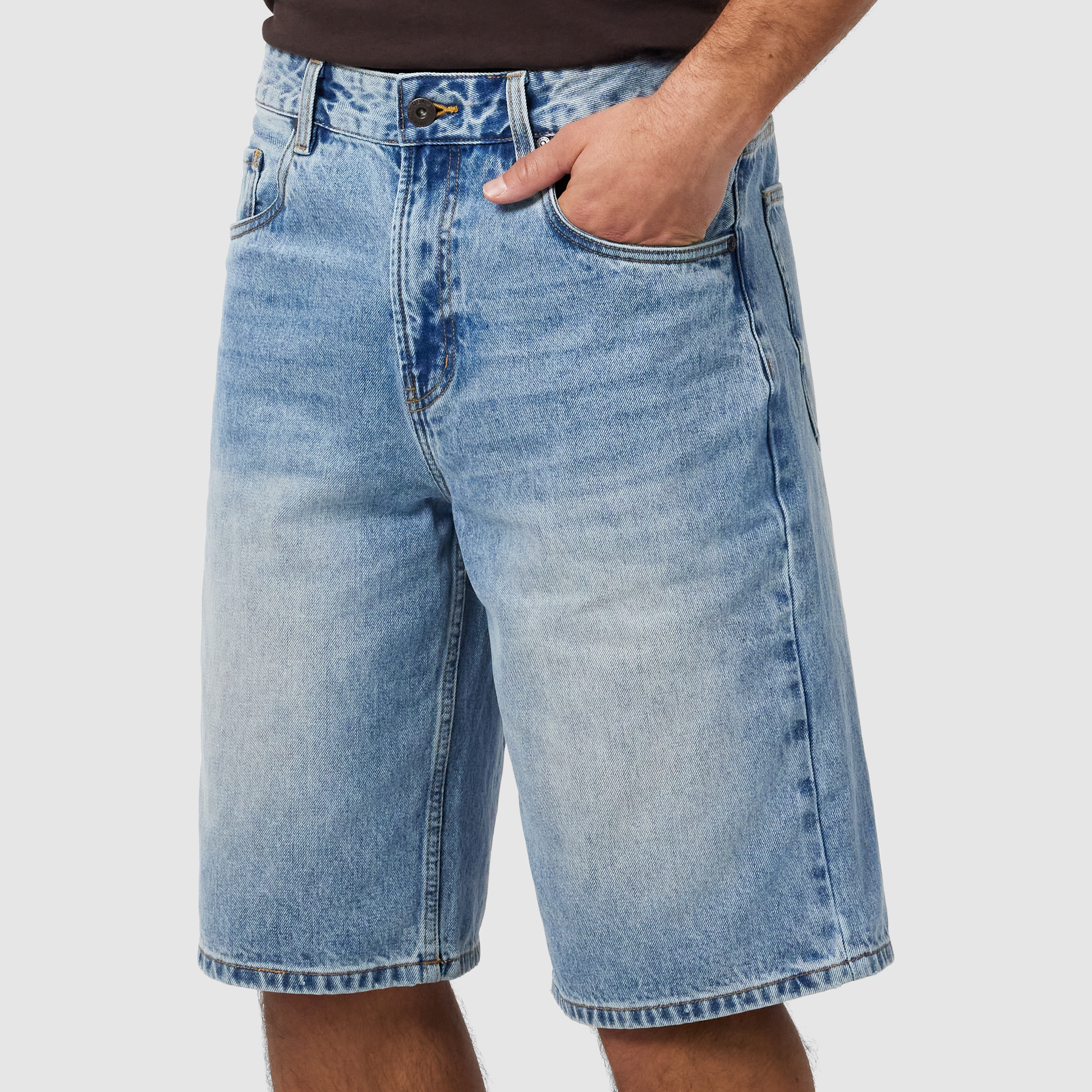 Mid Blue Ezra Relaxed Denim Short