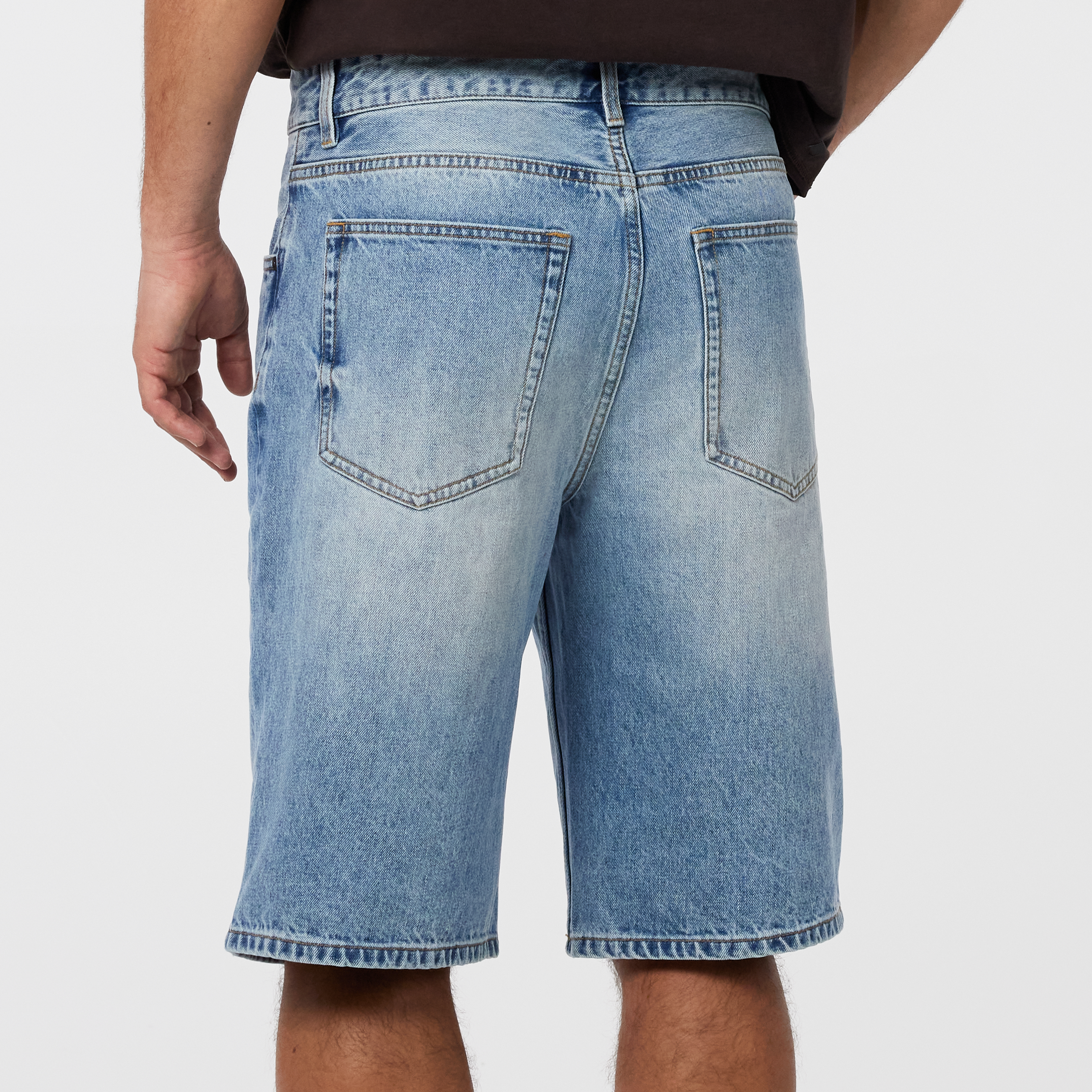 Mid Blue Ezra Relaxed Denim Short