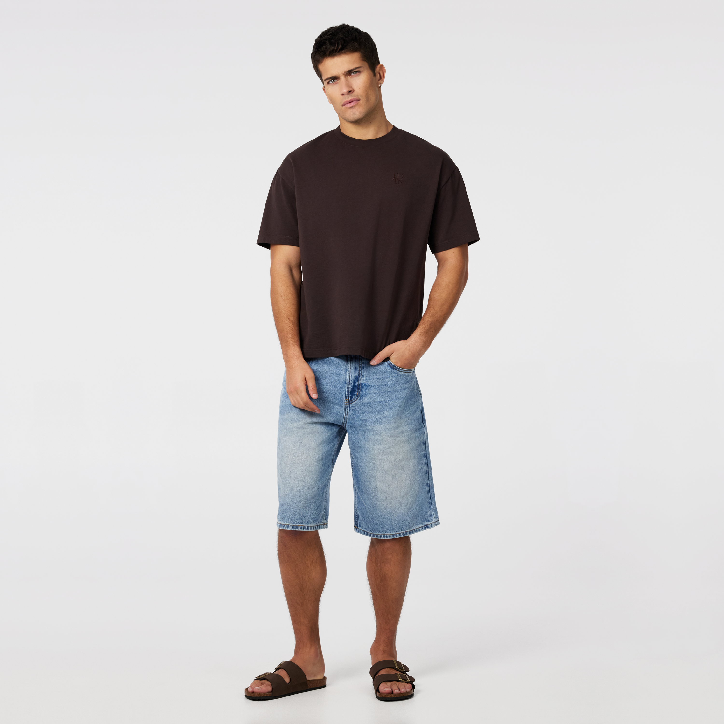 Mid Blue Ezra Relaxed Denim Short