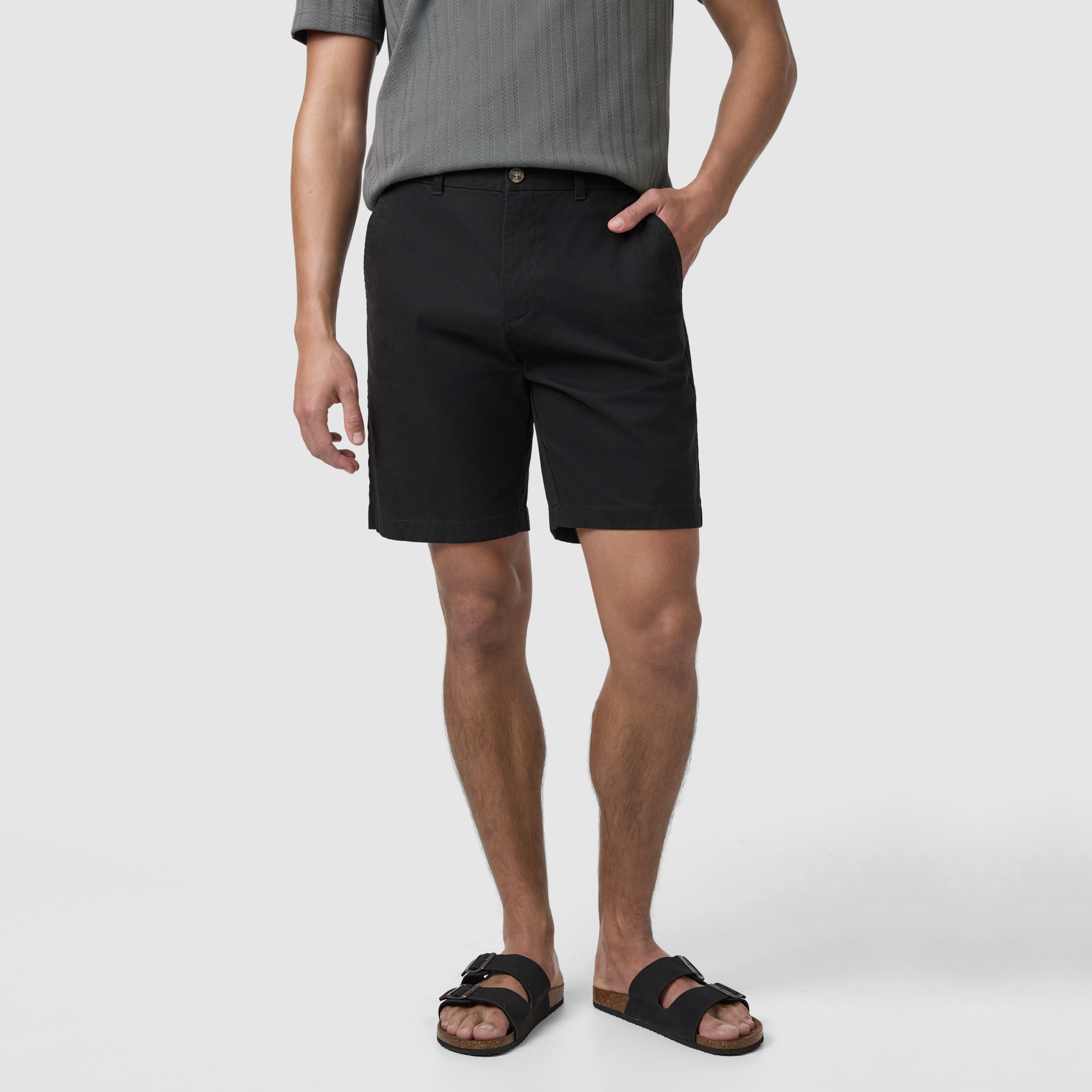 Black Cairns Stretch Chino Short