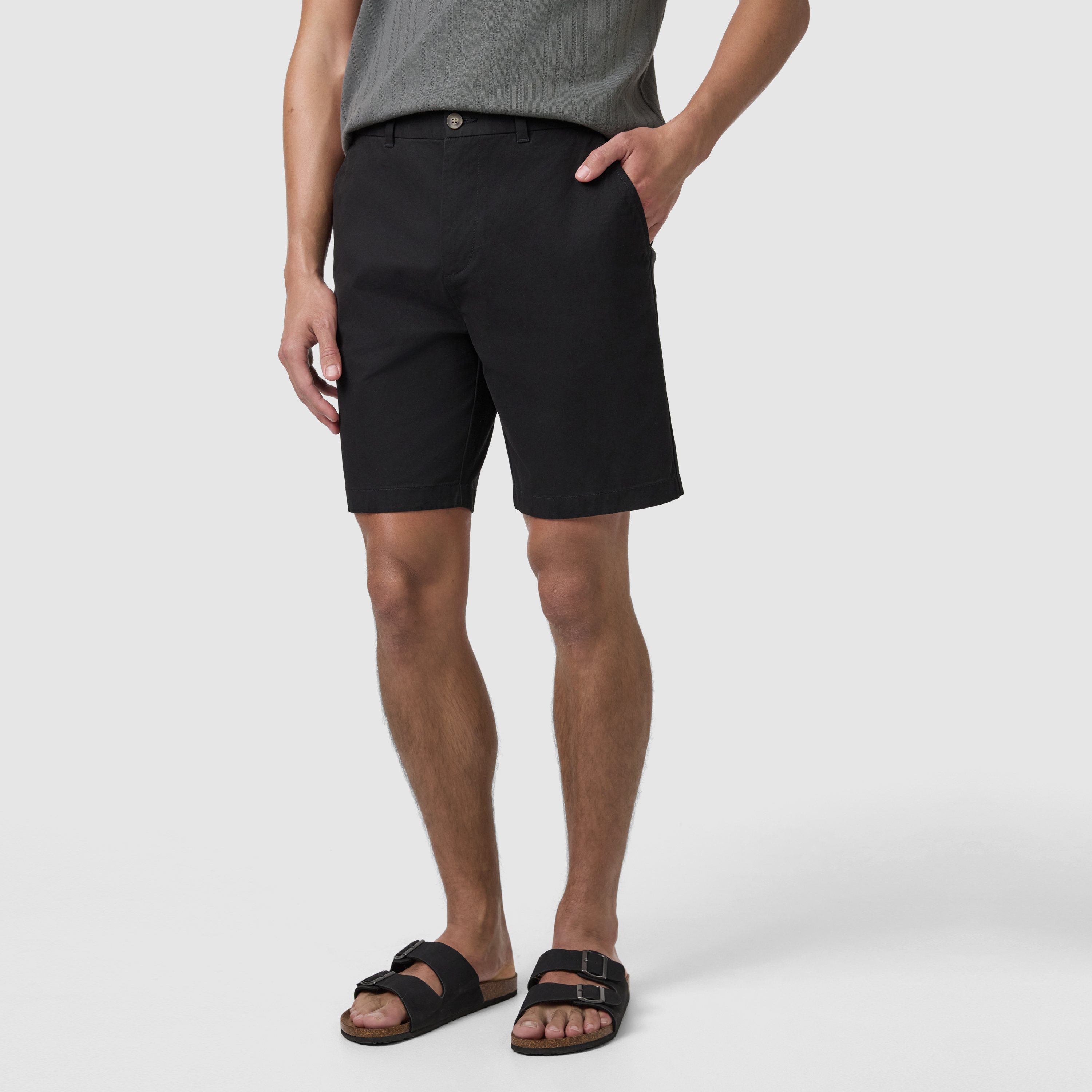 Black Cairns Stretch Chino Short