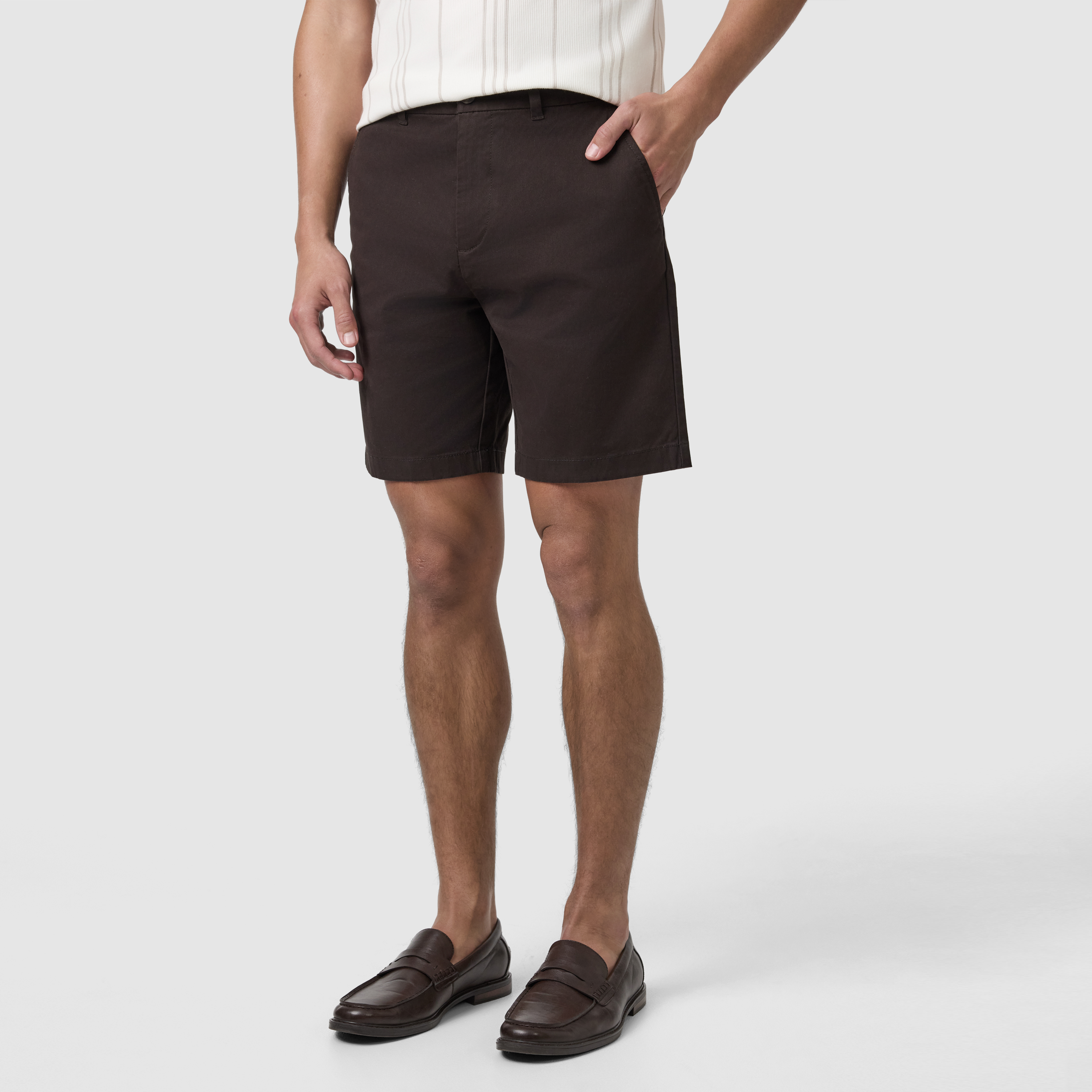 Chocolate Cairns Stretch Chino Short