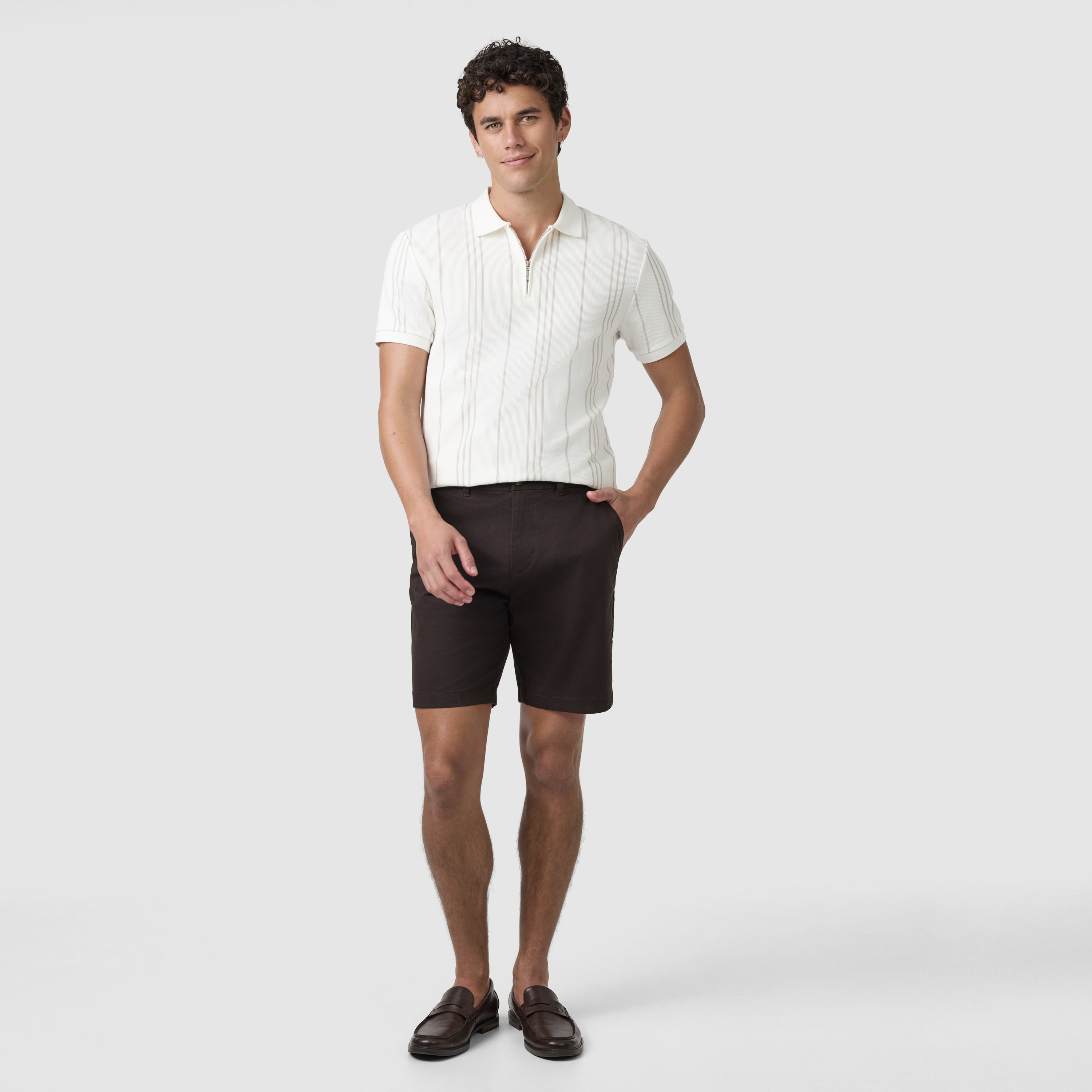 Chocolate Cairns Stretch Chino Short