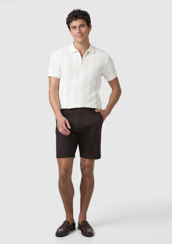 Chocolate Cairns Stretch Chino Short