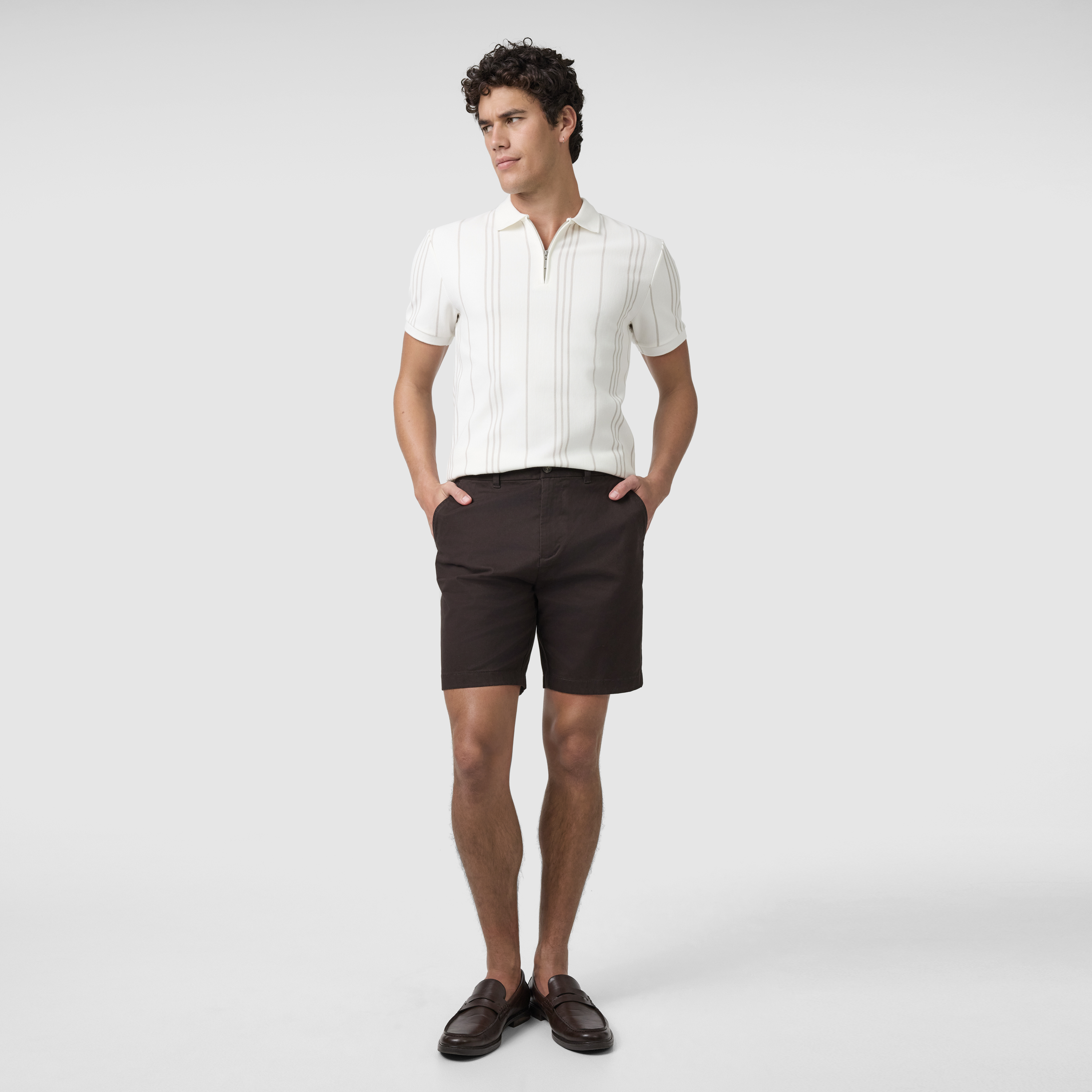 Chocolate Cairns Stretch Chino Short
