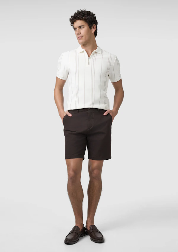 Chocolate Cairns Stretch Chino Short