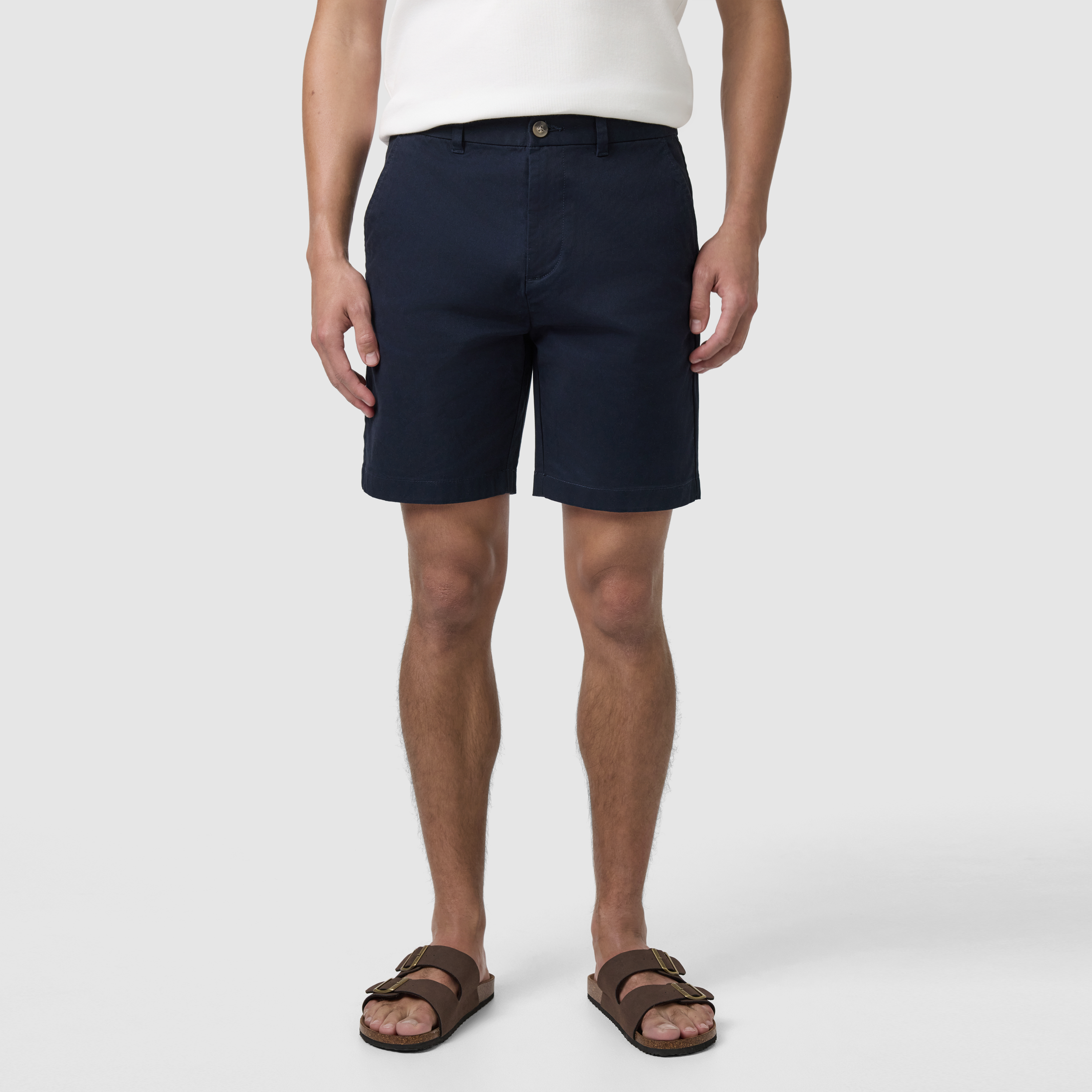 Navy Cairns Stretch Chino Short