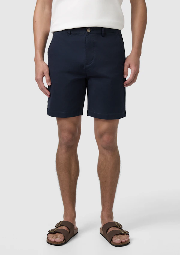 Navy Cairns Stretch Chino Short