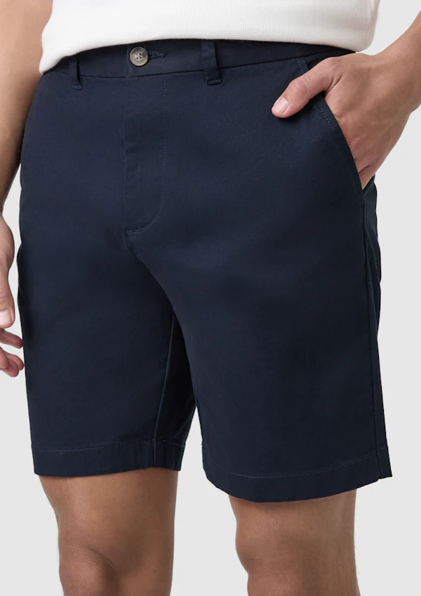 Navy Cairns Stretch Chino Short