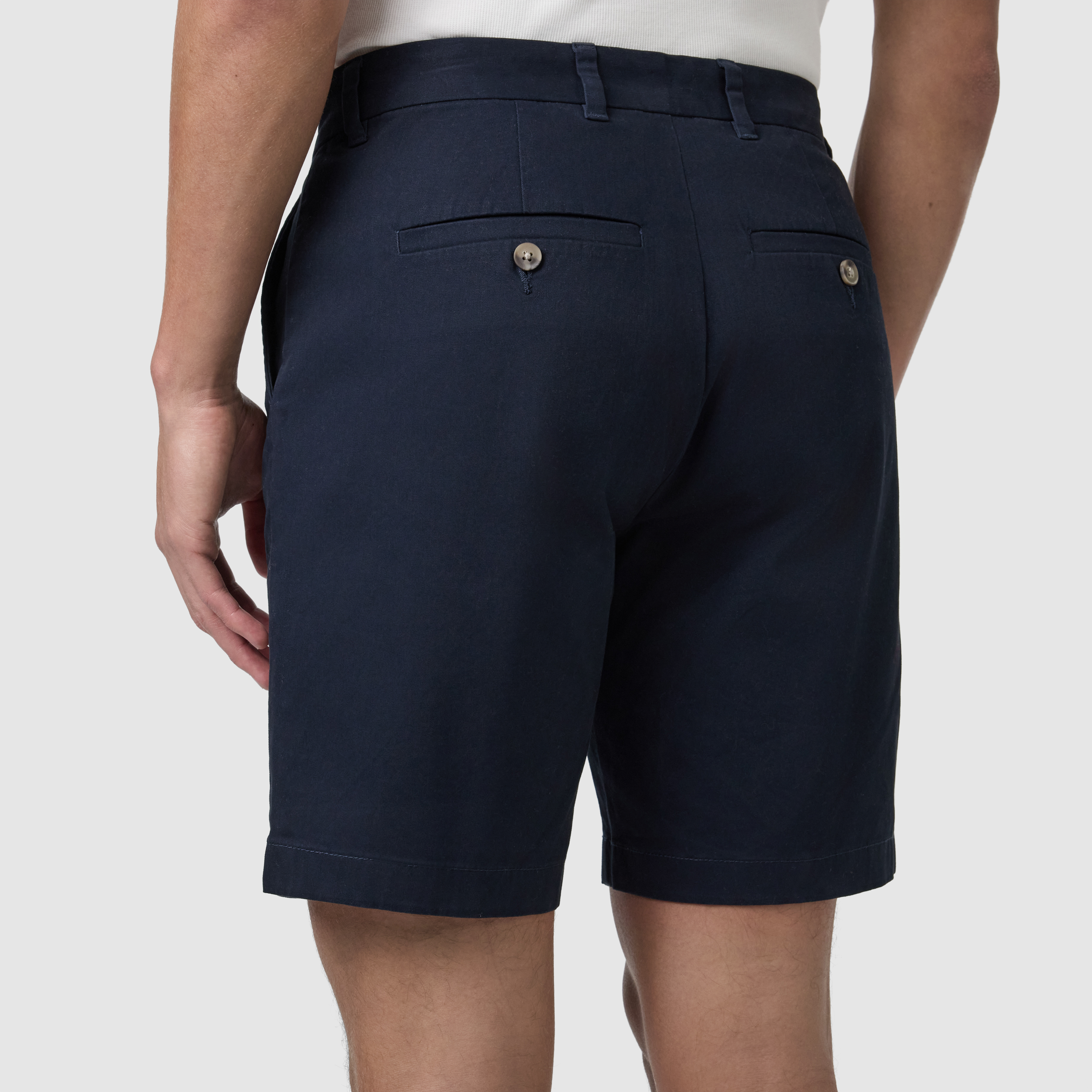 Navy Cairns Stretch Chino Short