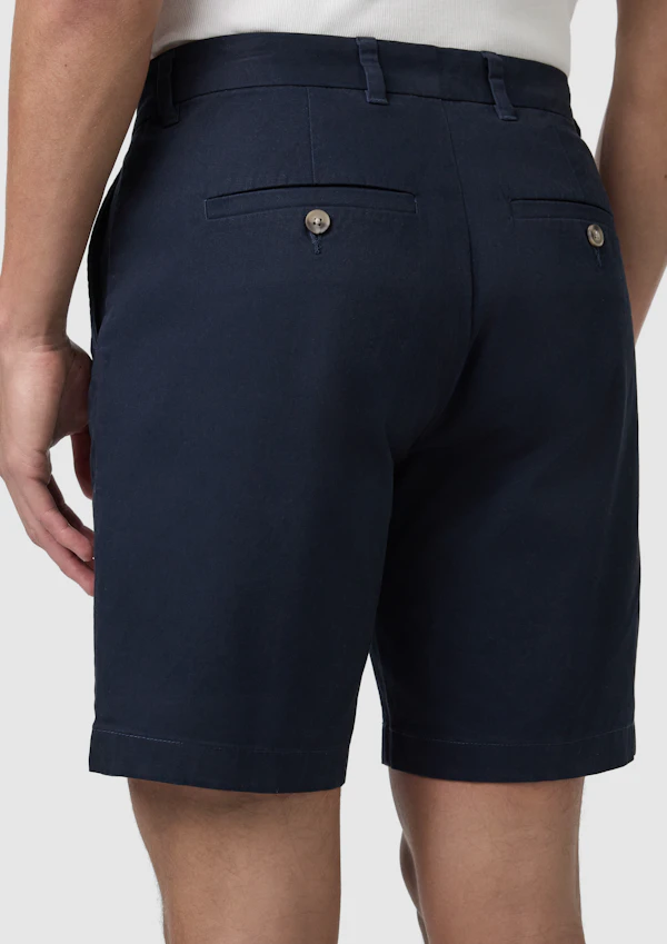 Navy Cairns Stretch Chino Short