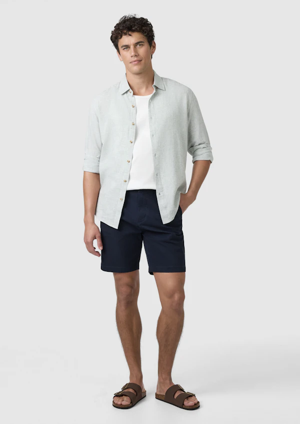 Navy Cairns Stretch Chino Short