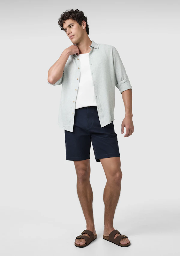 Navy Cairns Stretch Chino Short