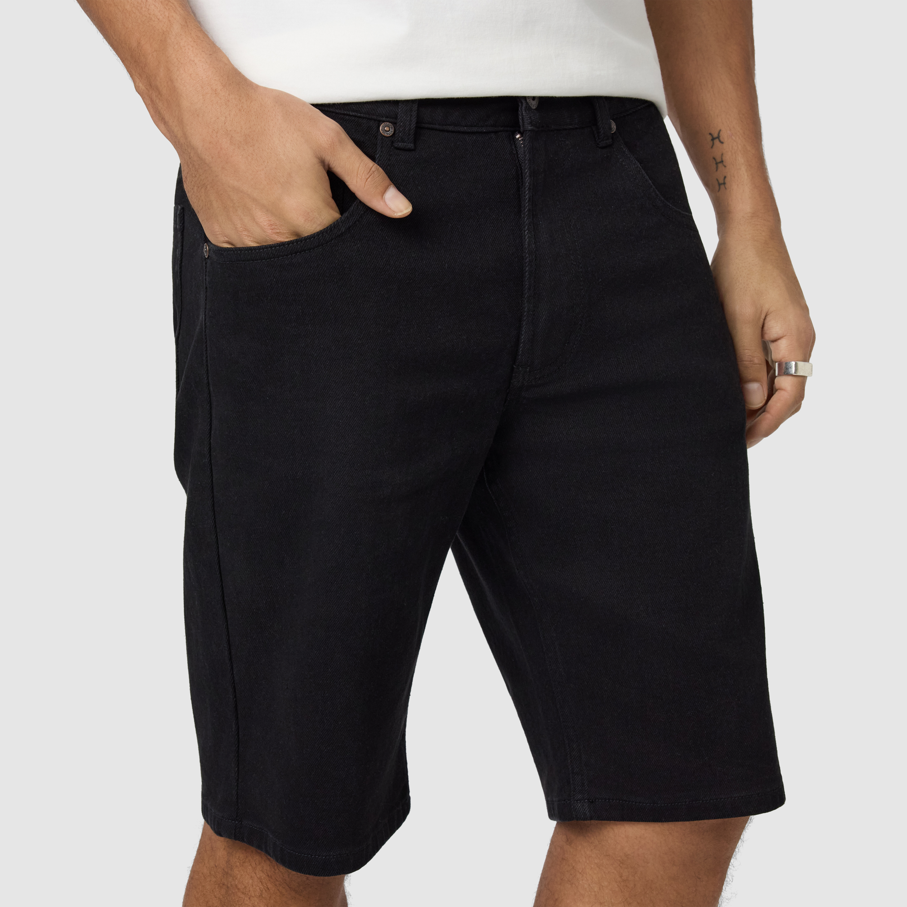 Black Raff Denim Short