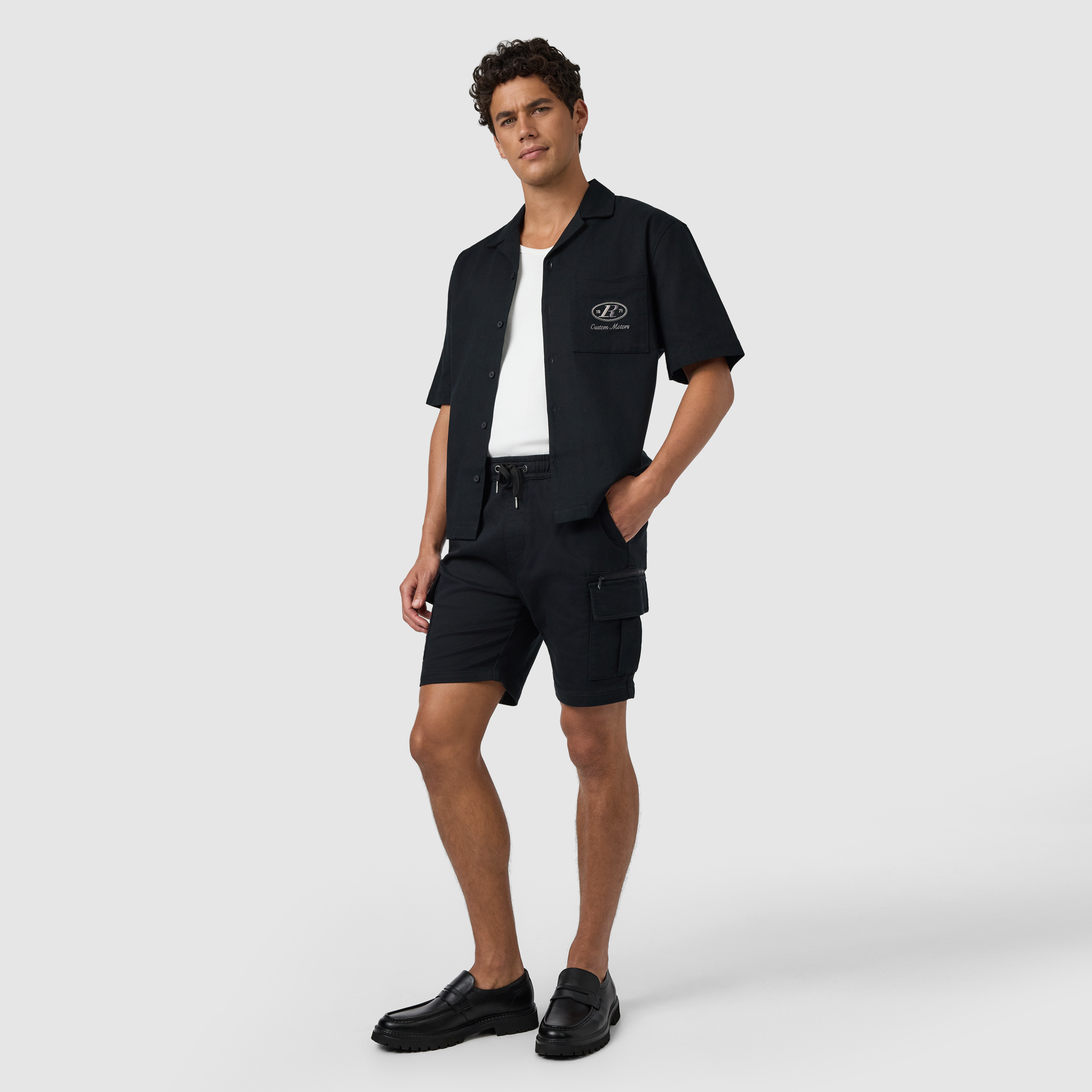 Black Arlo Cargo Short