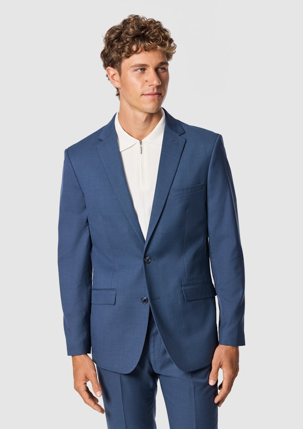 Steel Blue Devon Stretch Slim Suit