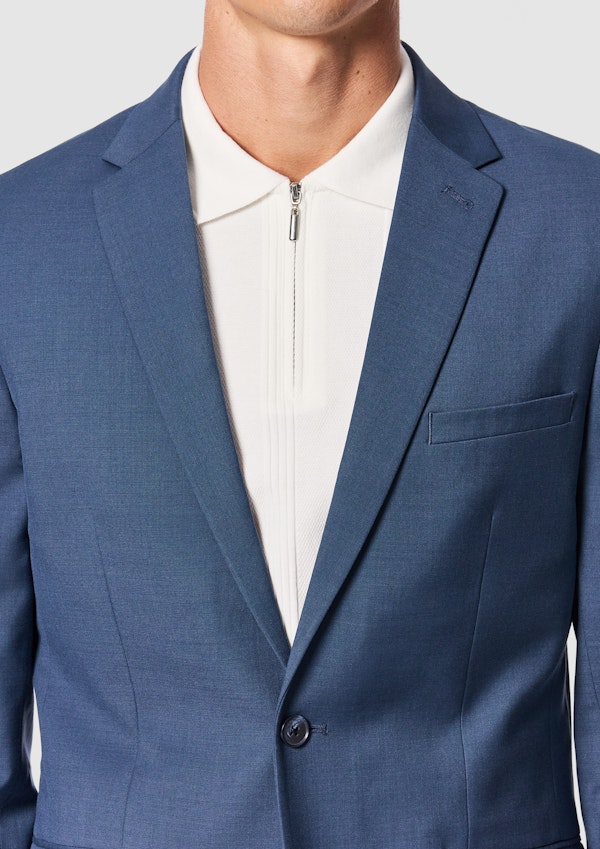 Steel Blue Devon Stretch Slim Suit