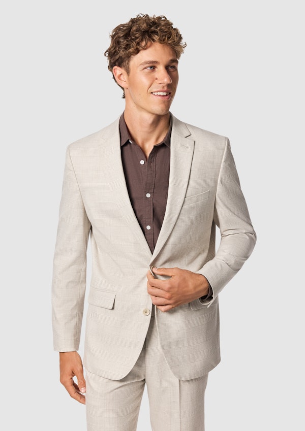 Jubilee Classic Stretch Check Suit Jacket
