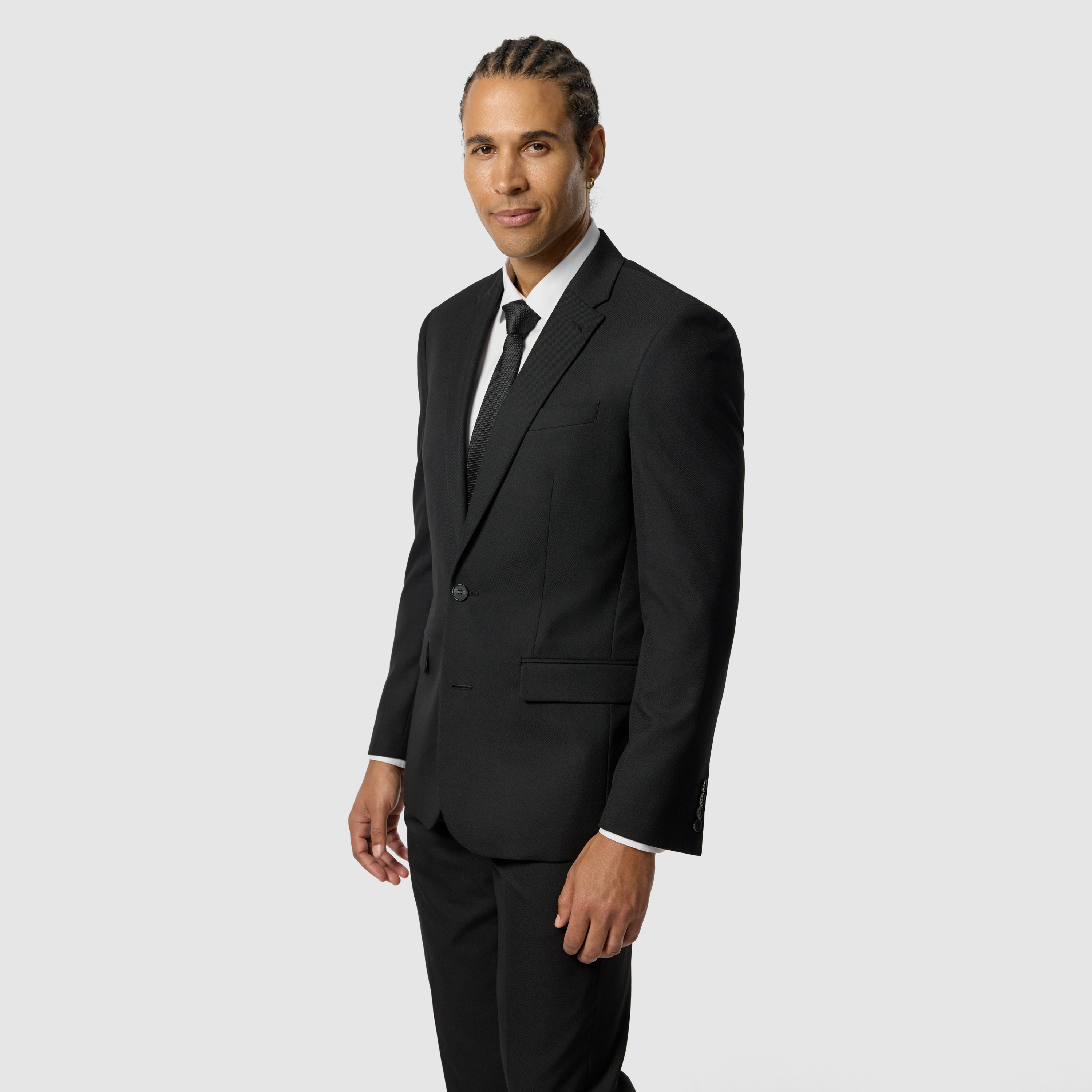 Black Elm Classic Textured Stretch Suit Jacket