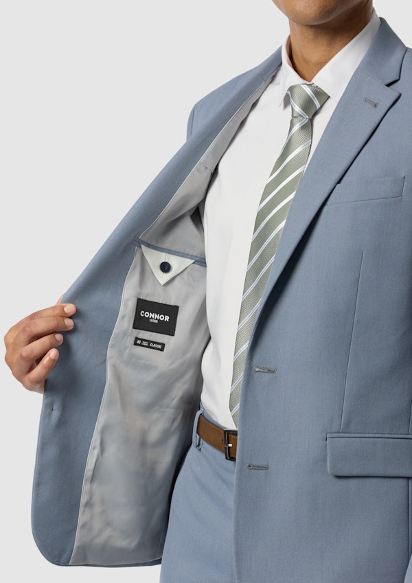 Blue Elm Classic Textured Stretch Suit Jacket