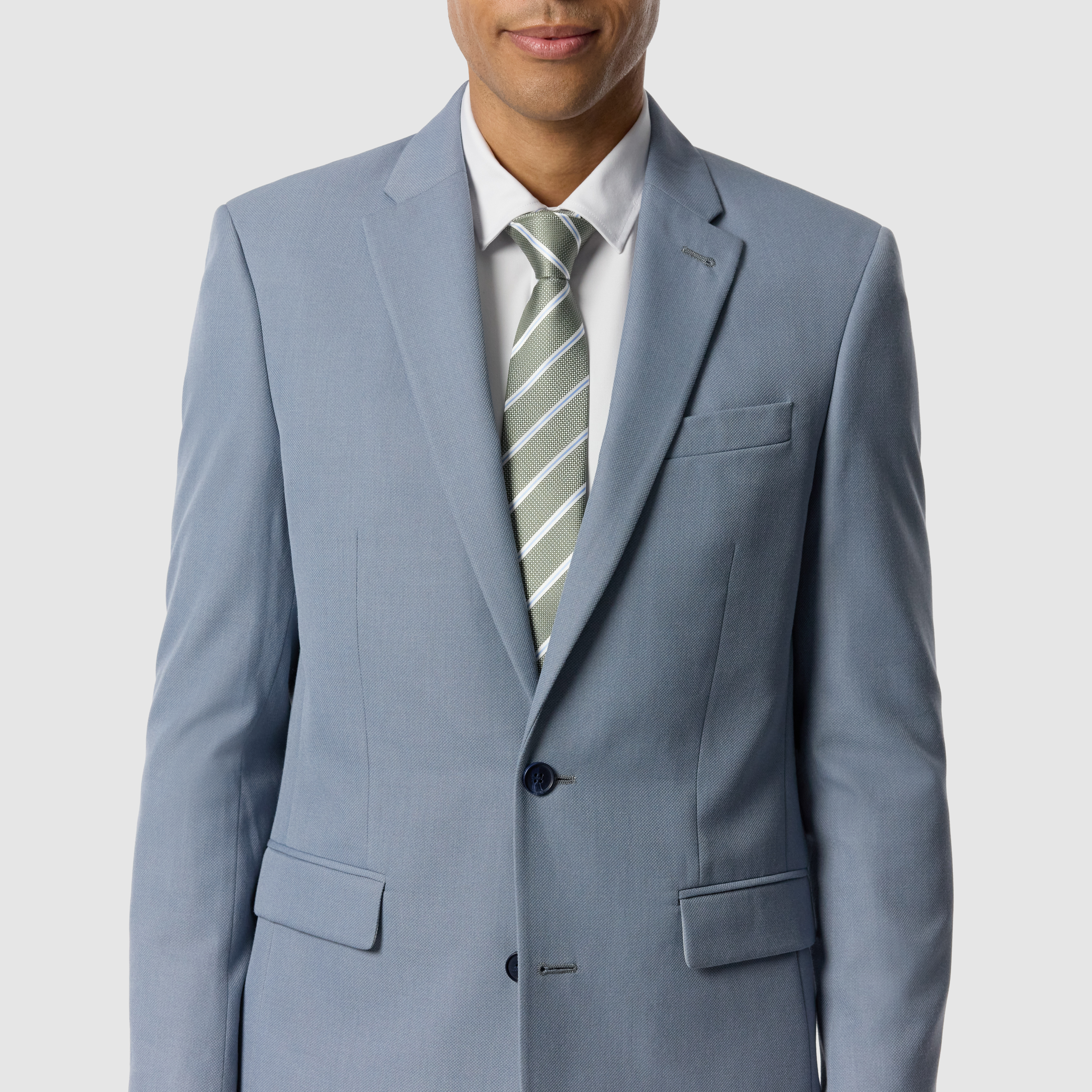 Blue Elm Classic Textured Stretch Suit Jacket