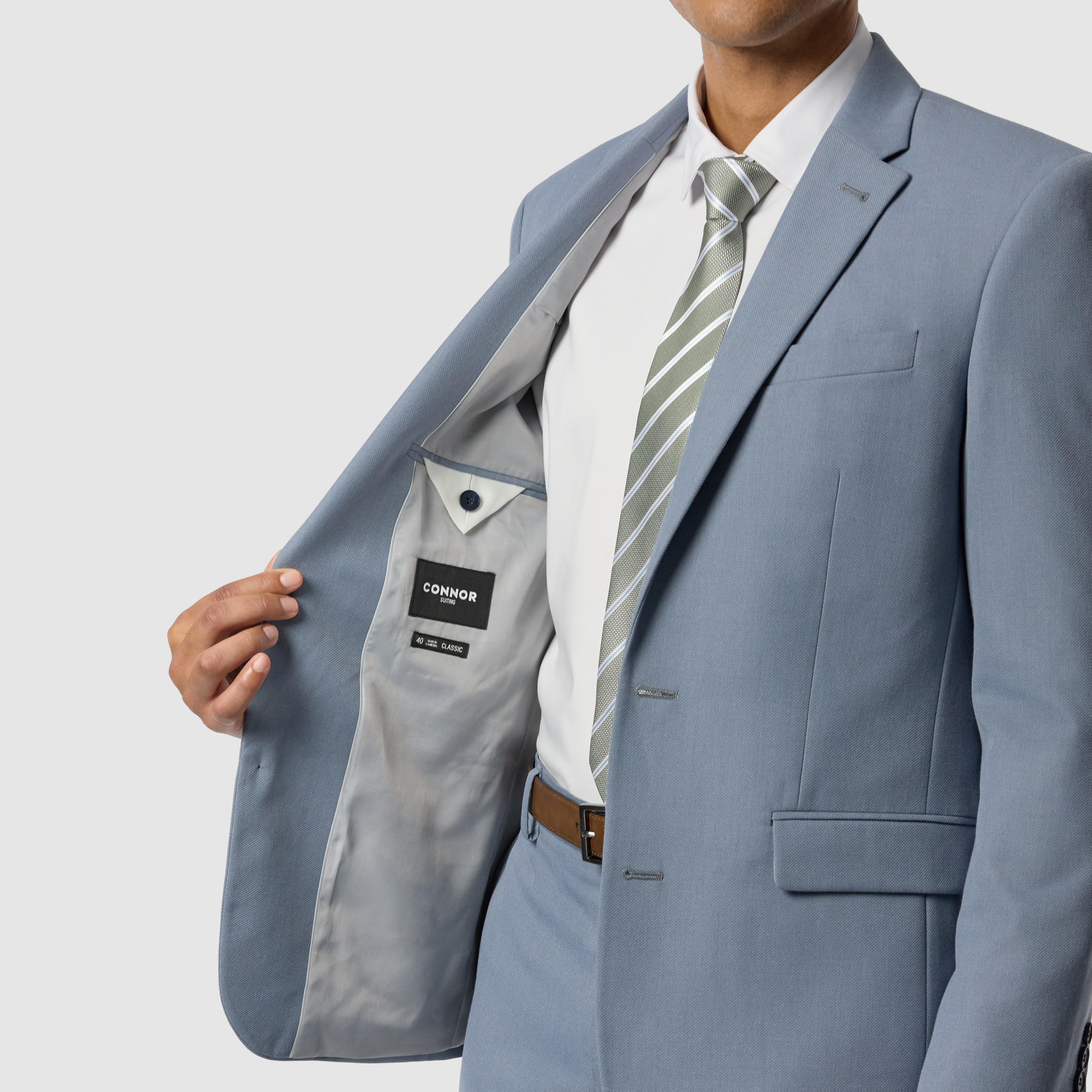  Blue Elm Classic Textured Stretch Suit