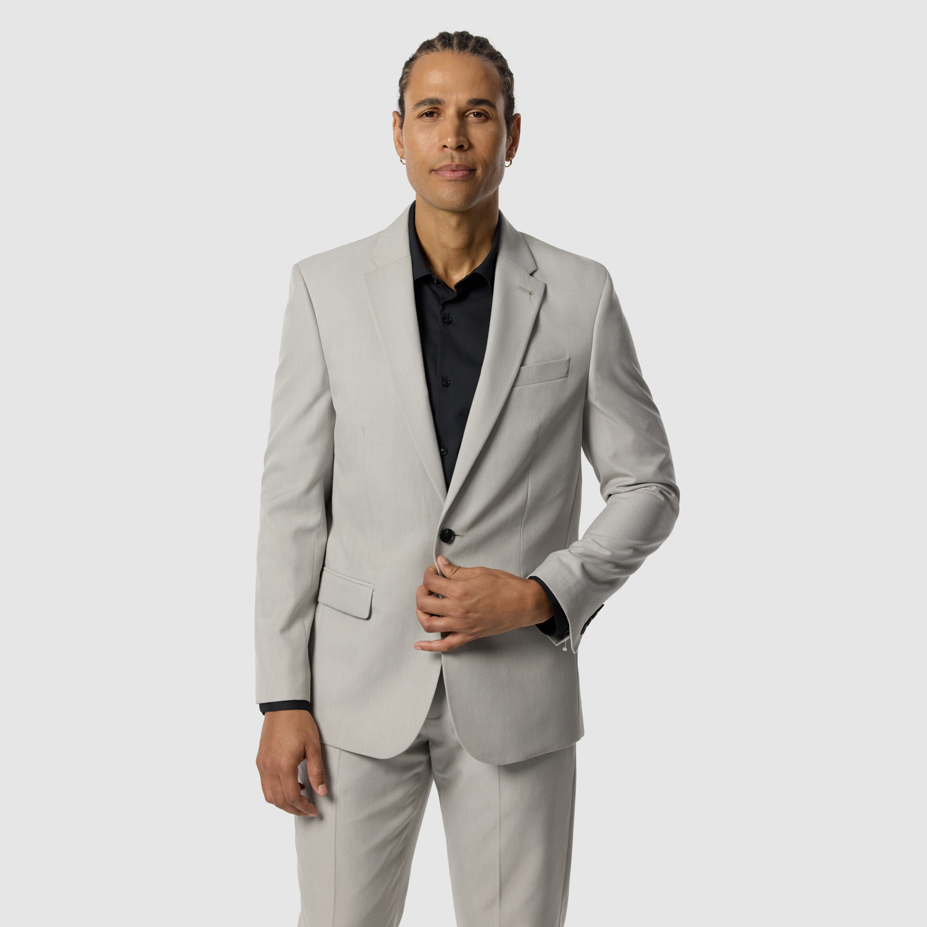 Elm Classic Textured Stretch Suit Jacket