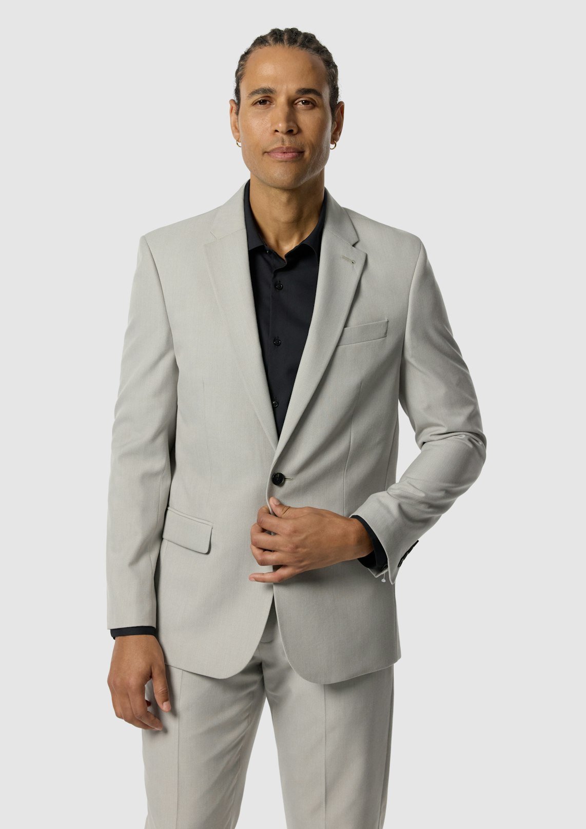 Elm Classic Textured Stretch Suit Jacket