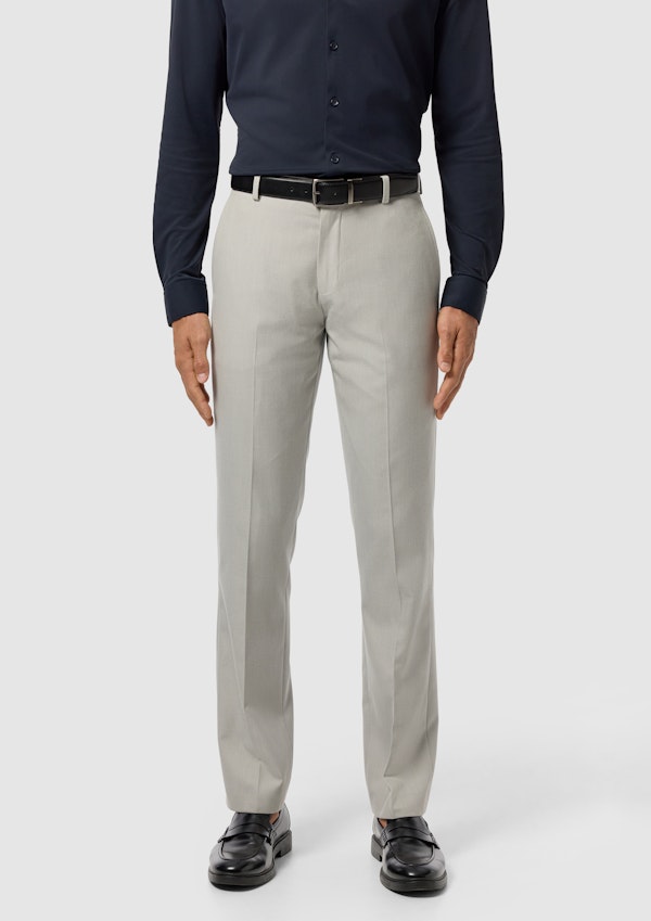 Ice Grey Elm Classic Textured Stretch Suit