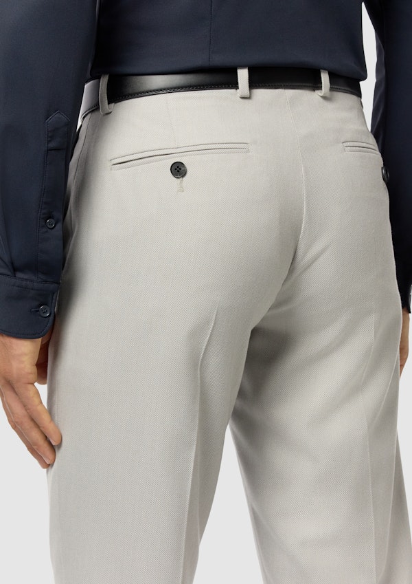 Ice Grey Elm Classic Textured Stretch Suit