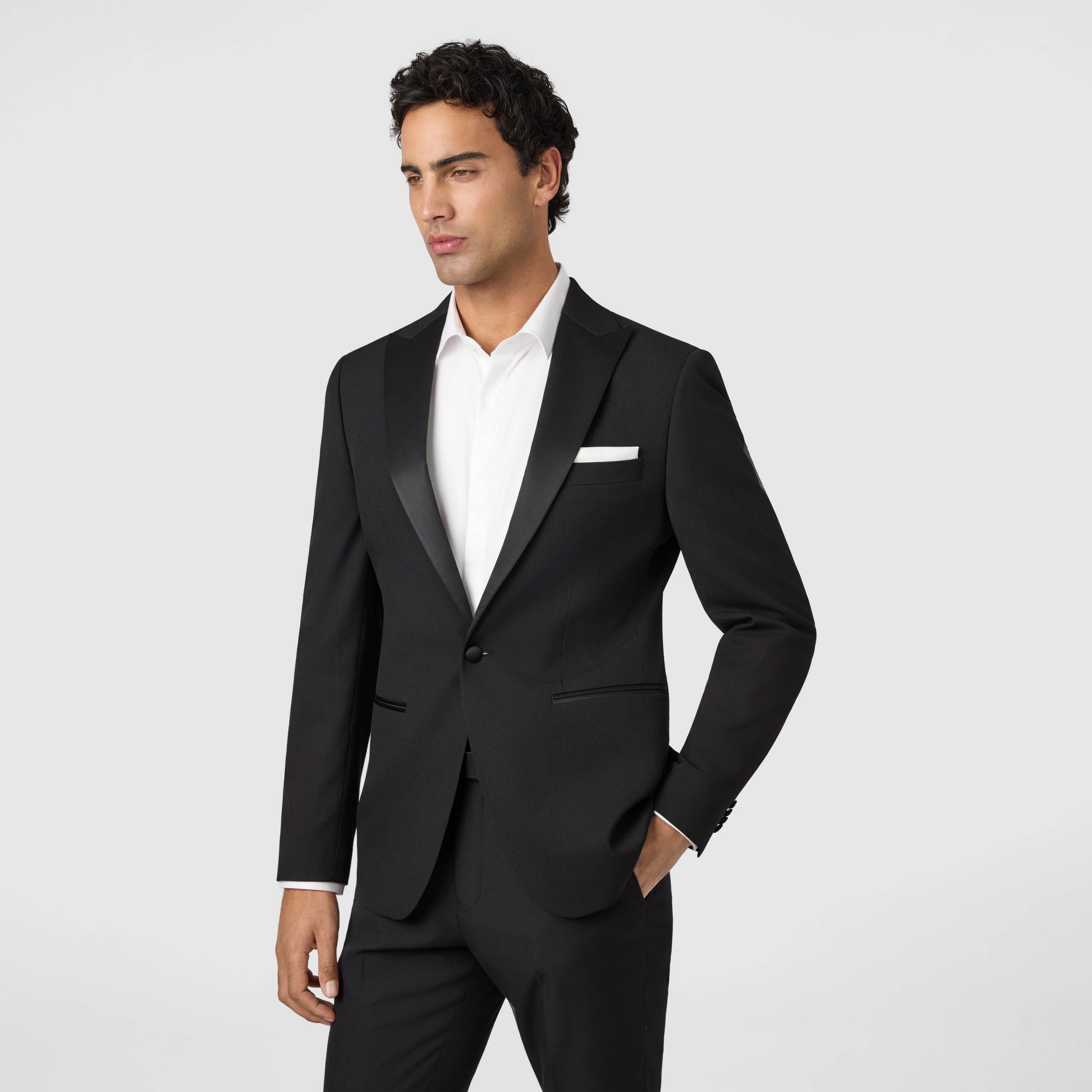 Black Hexham Tux Suit Jacket