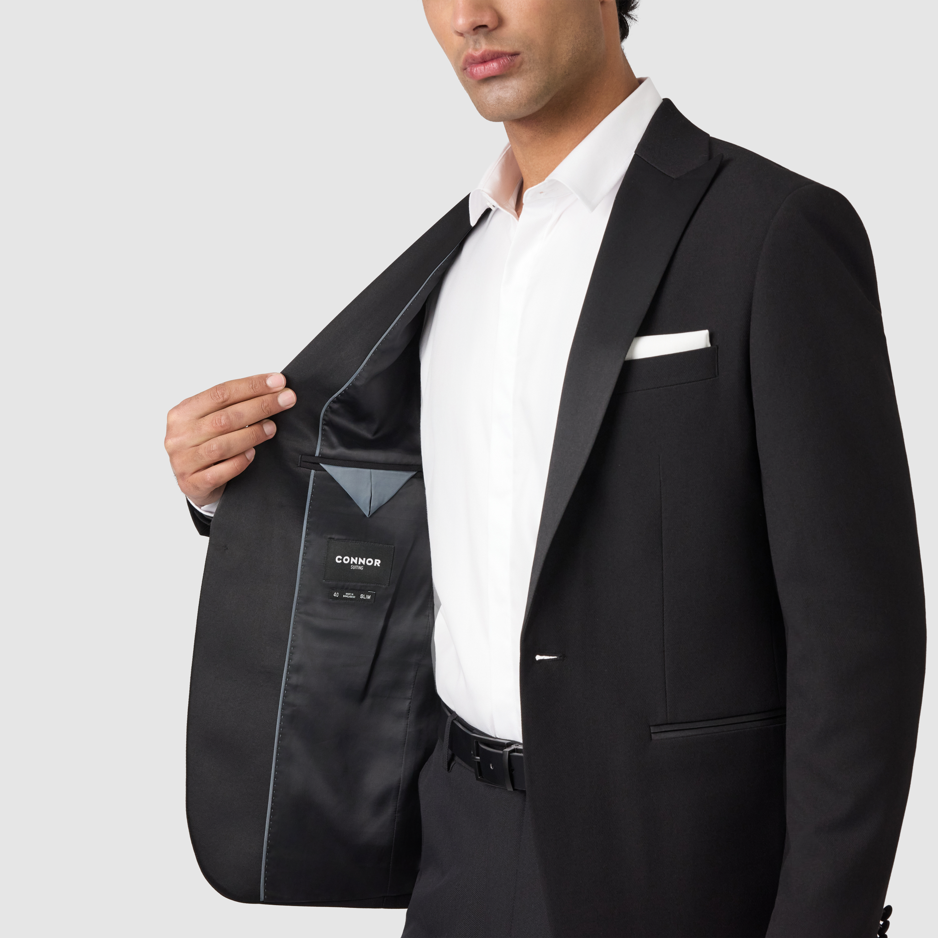 Black Hexham Tux Suit Jacket