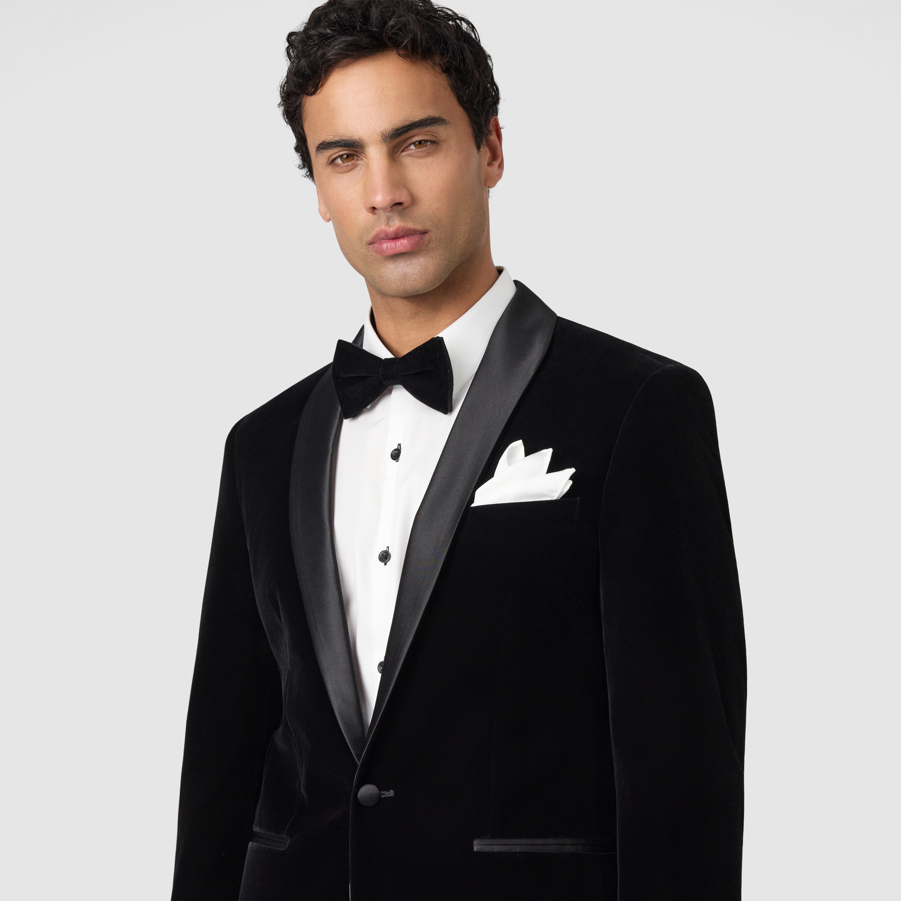 Black Joel Velvet Slim Jacket