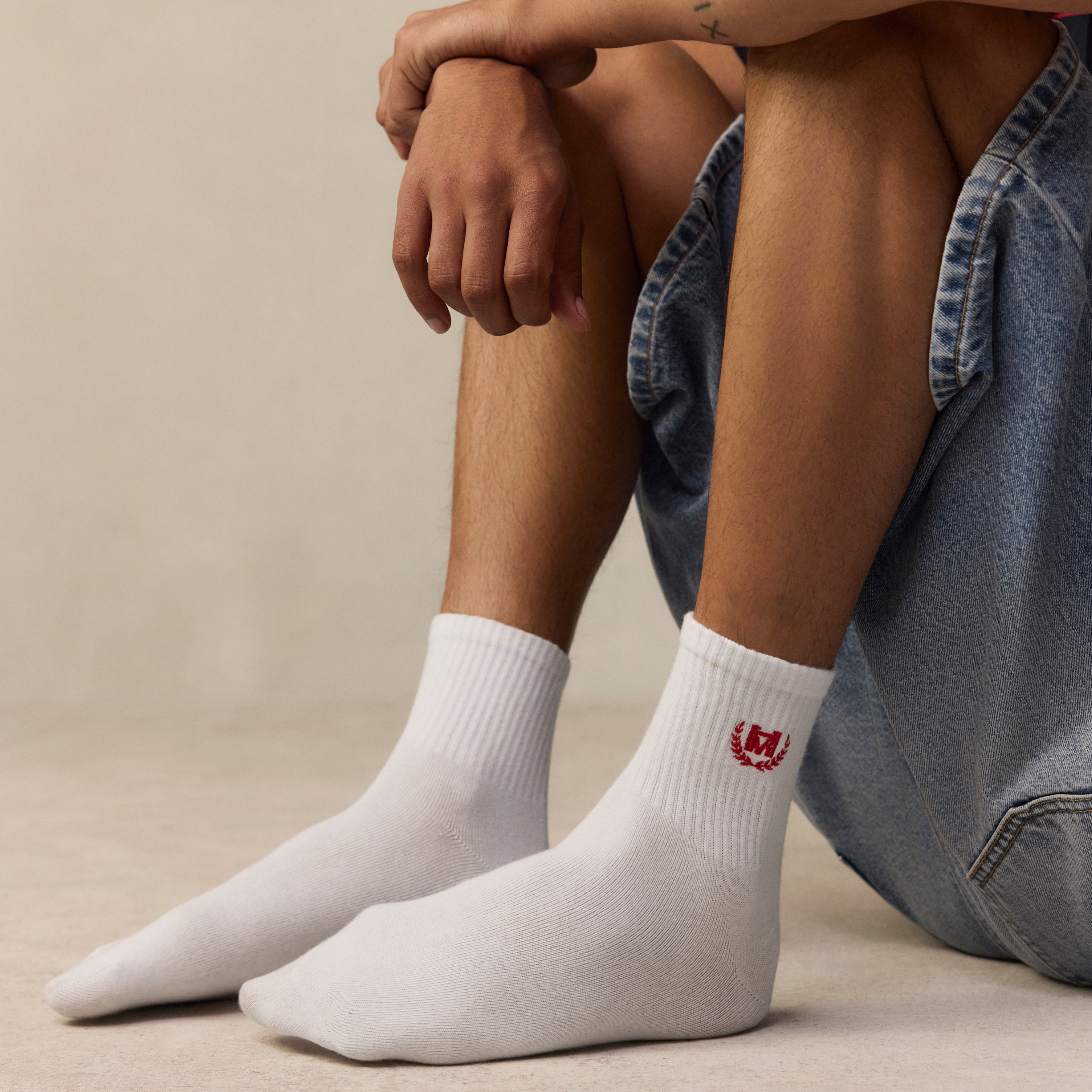 Racing Embroidered Sock
