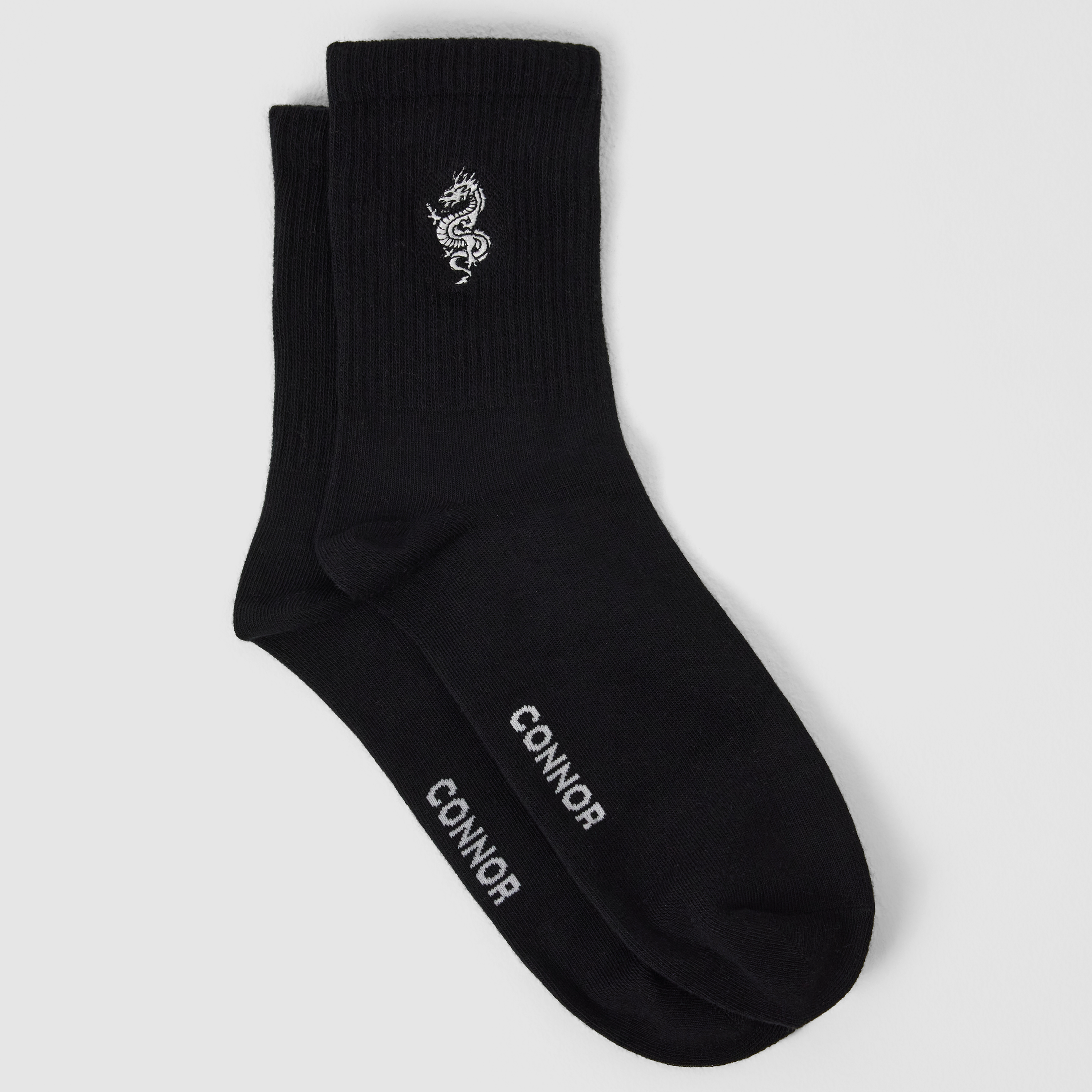 Dragon Embroidered Sock