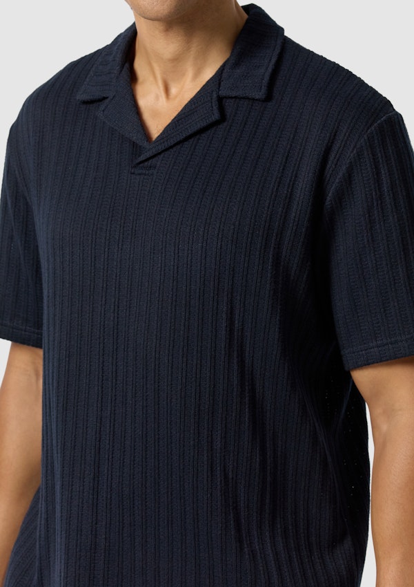 Navy Bondi Relaxed Smart Polo