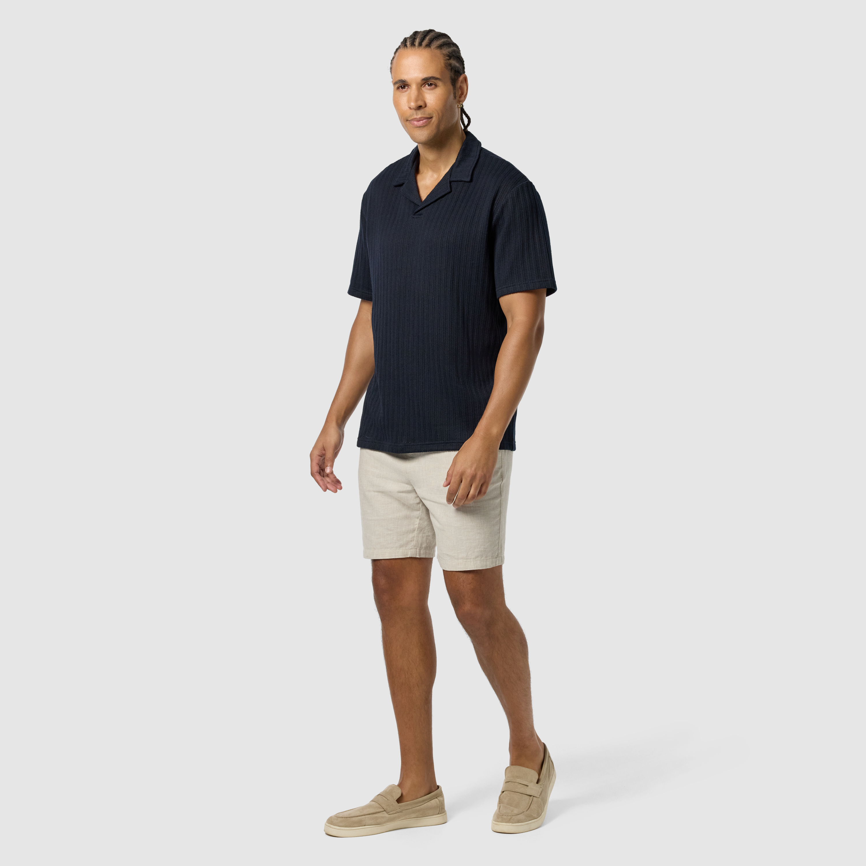 Navy Bondi Relaxed Smart Polo