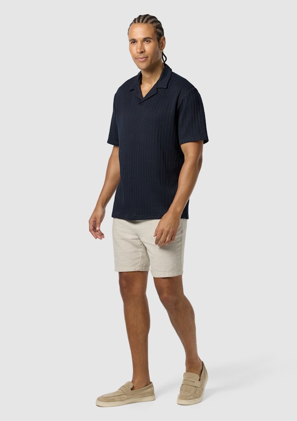 Navy Bondi Relaxed Smart Polo