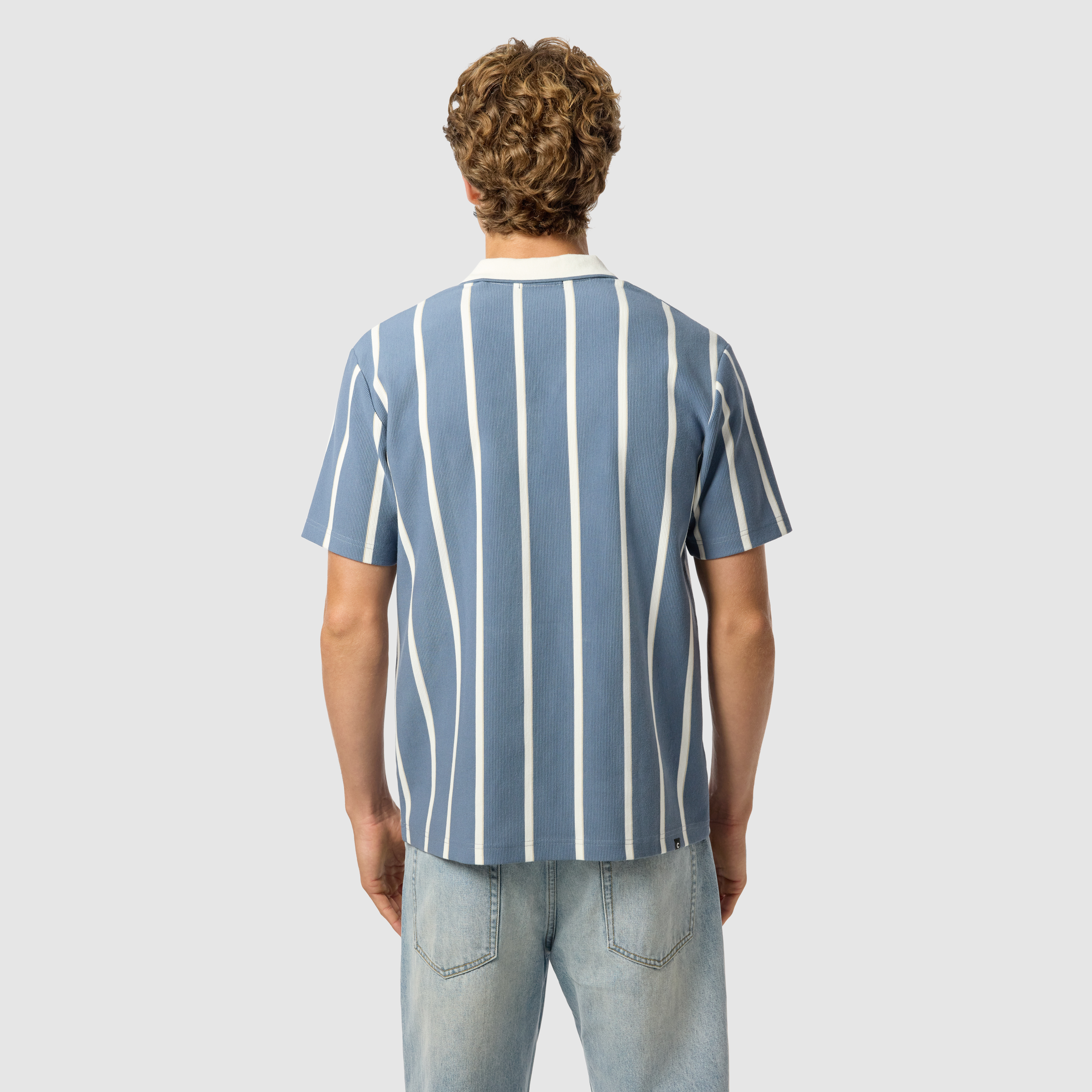 Blue Manly Relaxed Polo