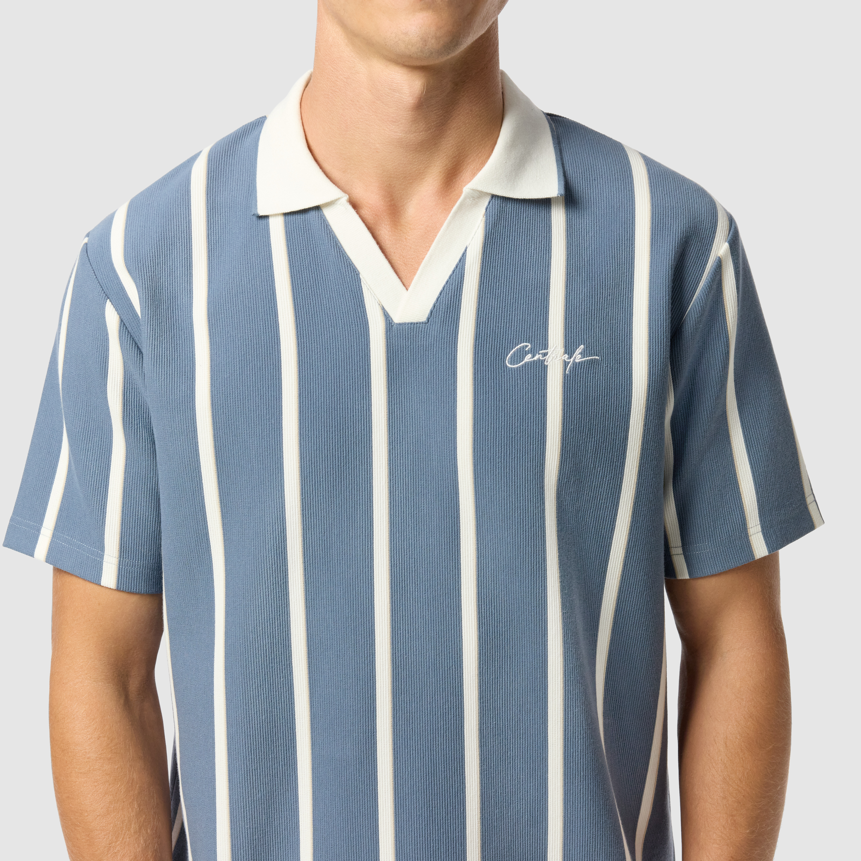 Blue Manly Relaxed Polo